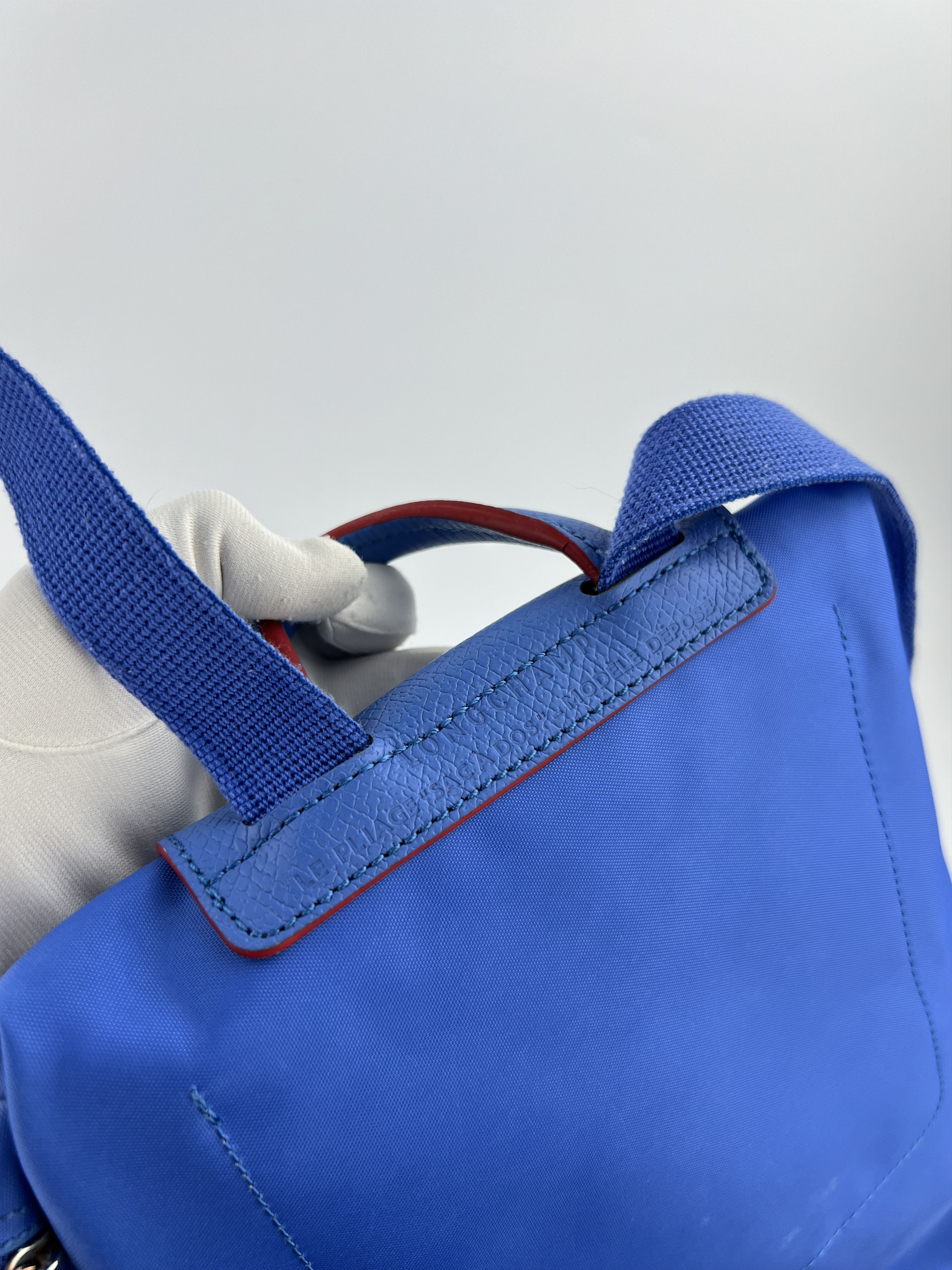 Longchamp Longchamp Le Pliage BackPack Blue Nylon Size ONE SIZE - 7 Thumbnail