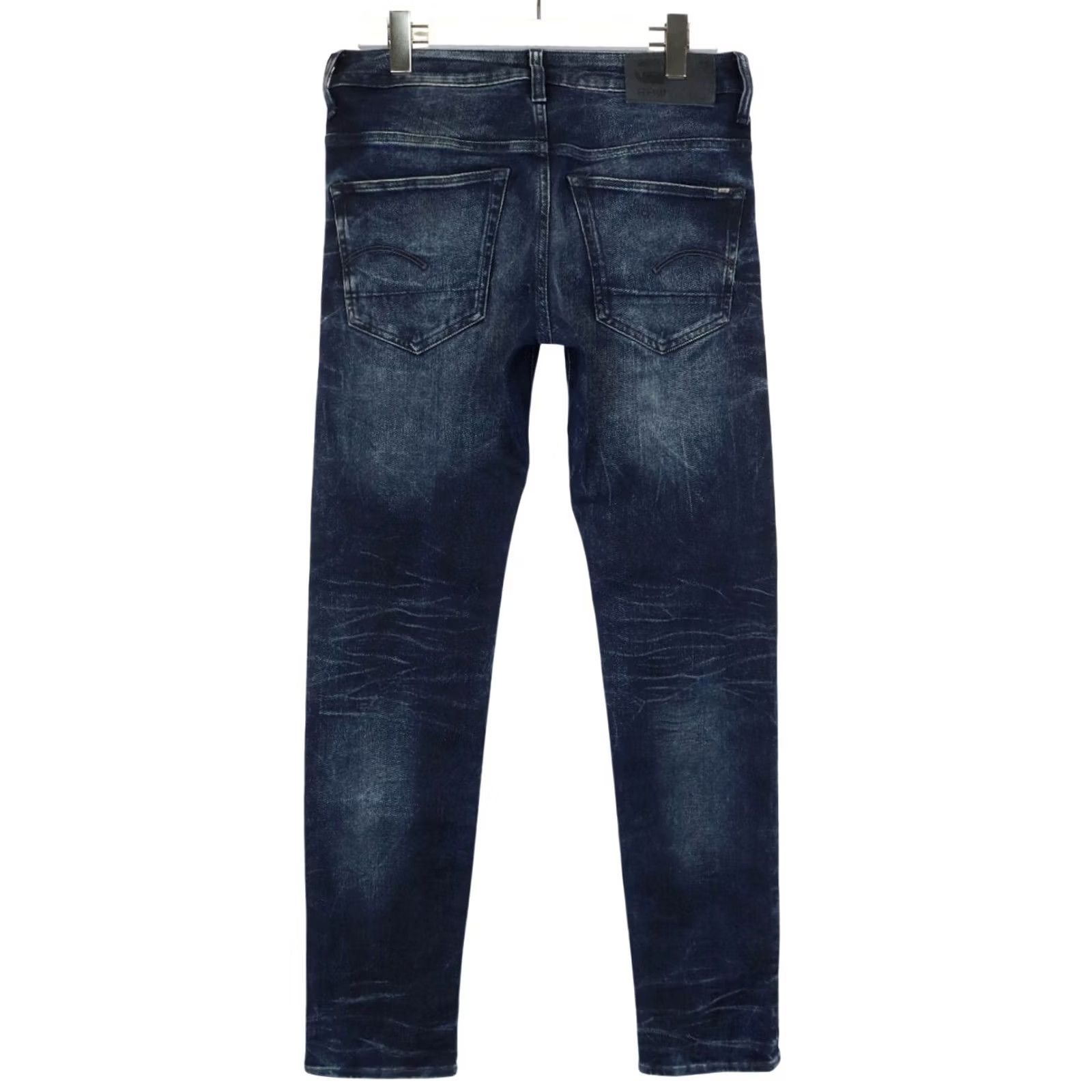 G-Star G-STAR 3301 Slim Jeans W30/L34 Blue Denim Button Fly Faded Whiskers Men's Size US 30 / EU 46 - 2 Thumbnail