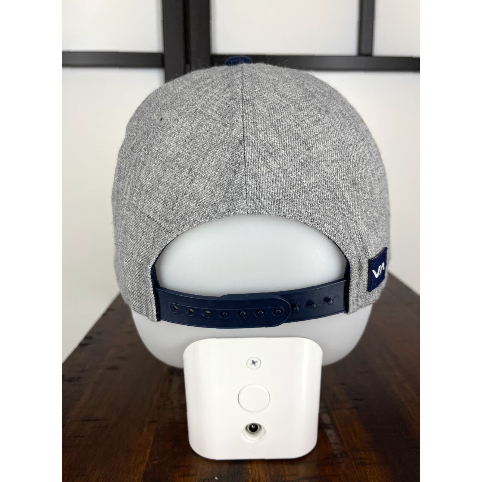 RVCA RVCA Hat Snap Back Adult One Size Gray Blue Red Wool Blend Twill Casual 90s Beach Mens Size ONE SIZE - 6 Thumbnail