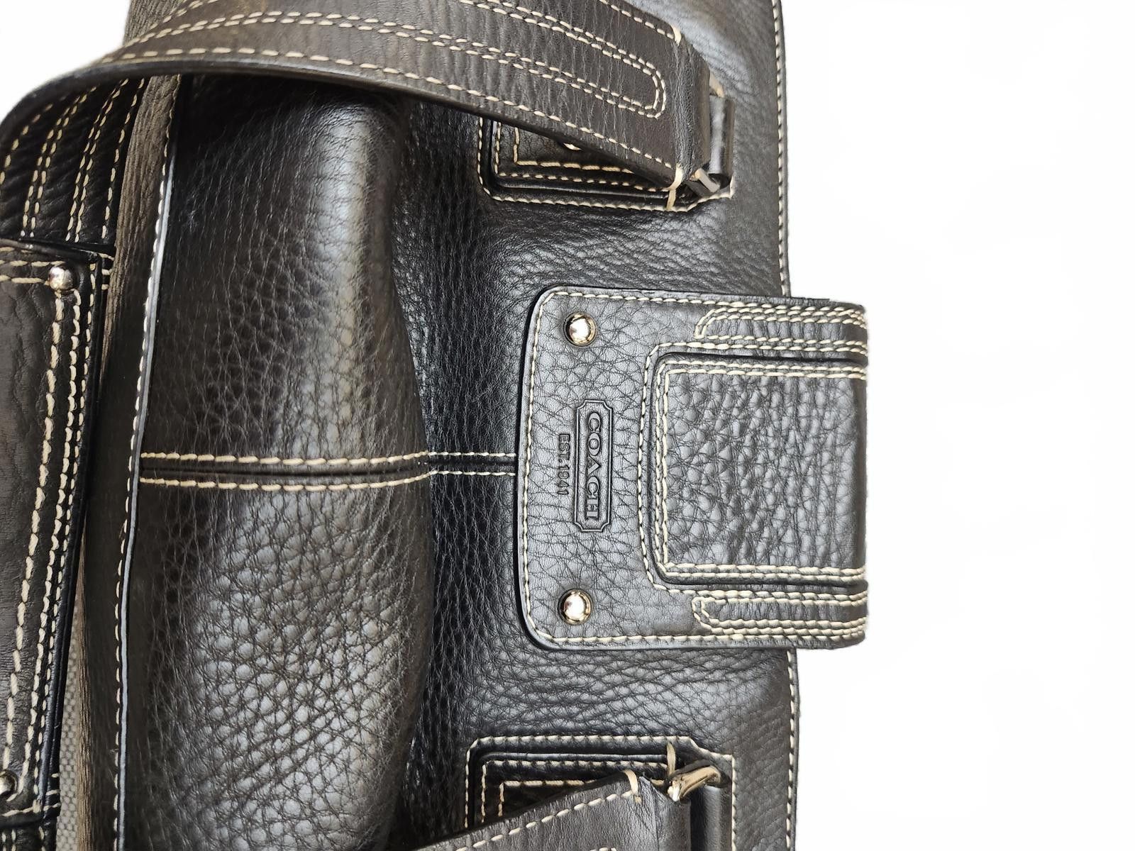 Designer Coach pebbled leather handbag Size ONE SIZE - 3 Thumbnail