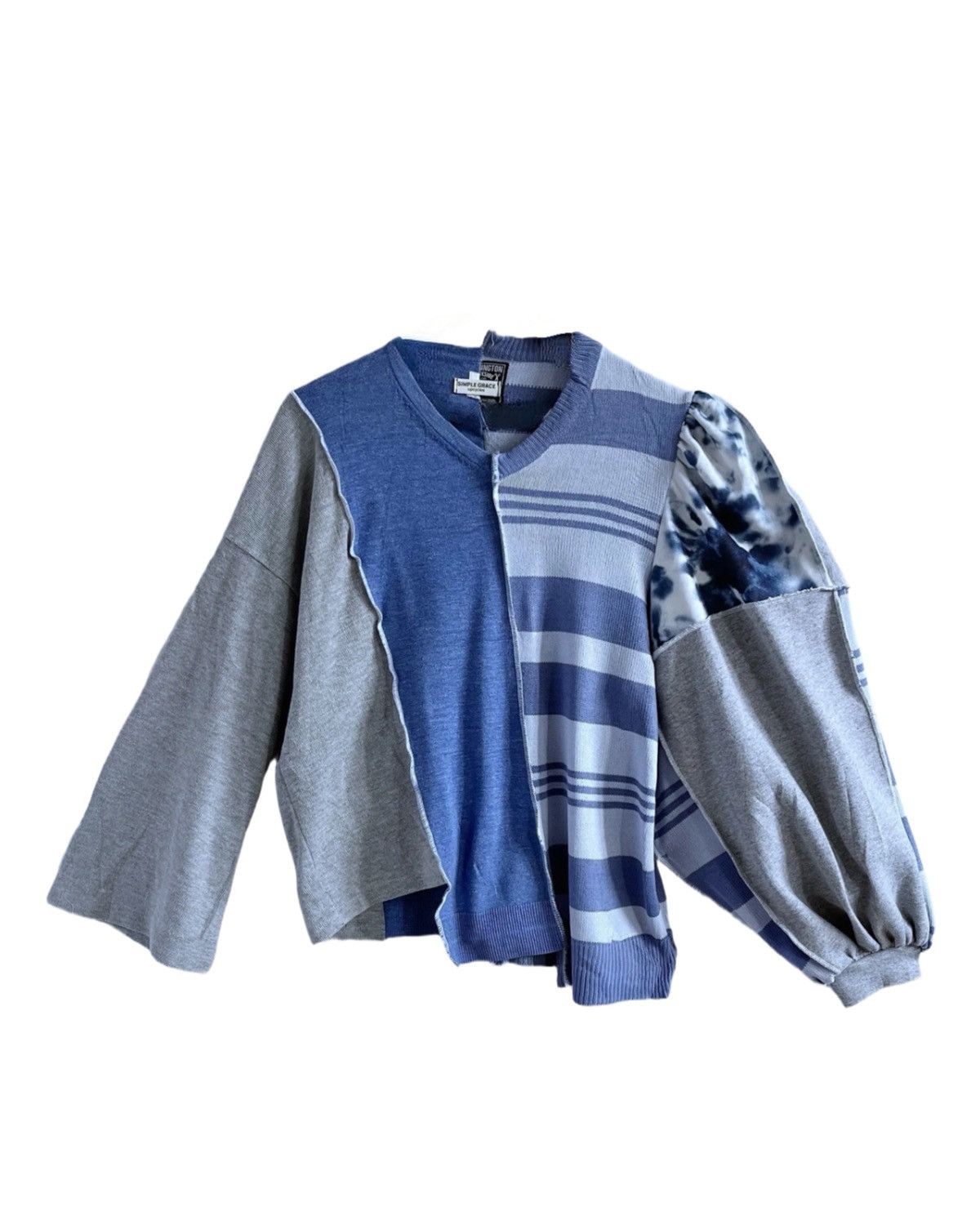 Custommade REWORKED UP-CYCLED COTTON SWEATER Size M / US 6-8 / IT 42-44 - 1 Thumbnail