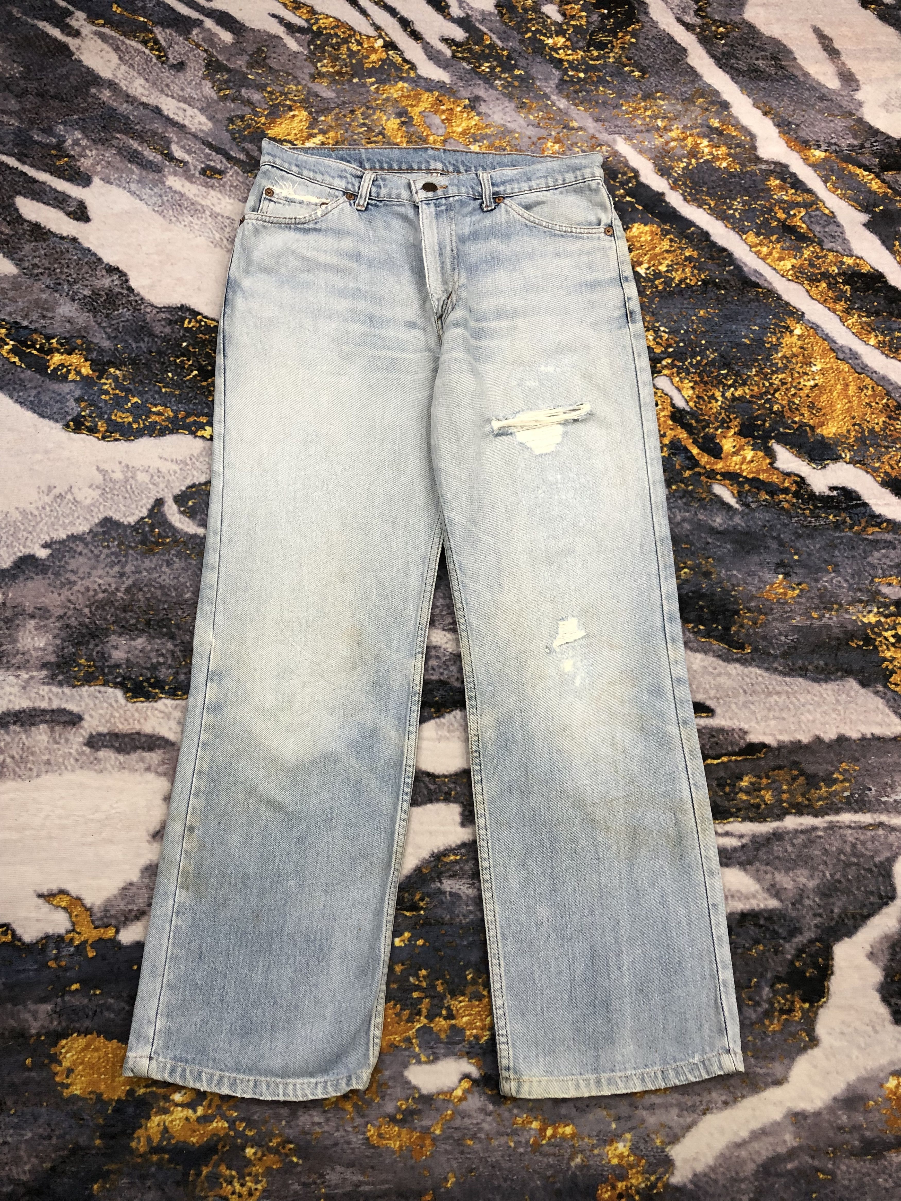 Levi's Vintage Levis 505 Light Blue Jeans DPP0163 Size US 31 - 1 Thumbnail