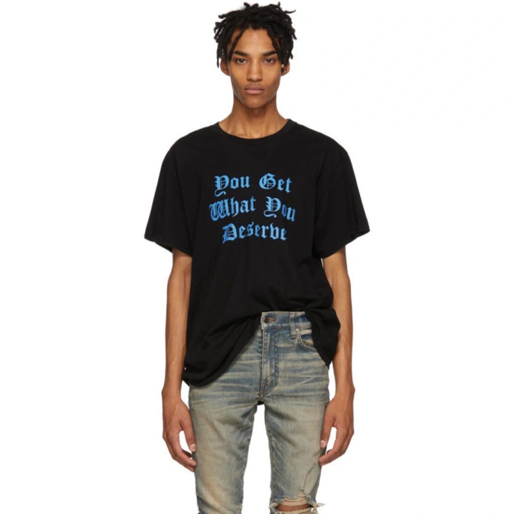 Amiri Amiri 'You Get What You Deserve' Crew Neck T-Shirt - XS Size US XS / EU 42 / 0 - 7 Thumbnail