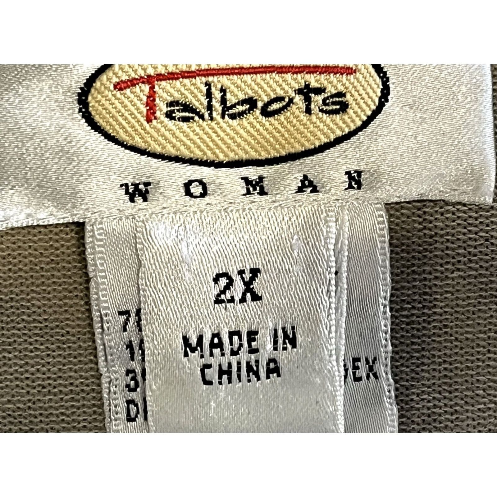 Talbots Talbots Womens Silk Blend Sleeveless Blouse 2X V-Neck Tank Camisole Multicolor Leaves 4-Season Shirt Womens Size XXL / US 16-18 / IT 52-54 - 7 Thumbnail