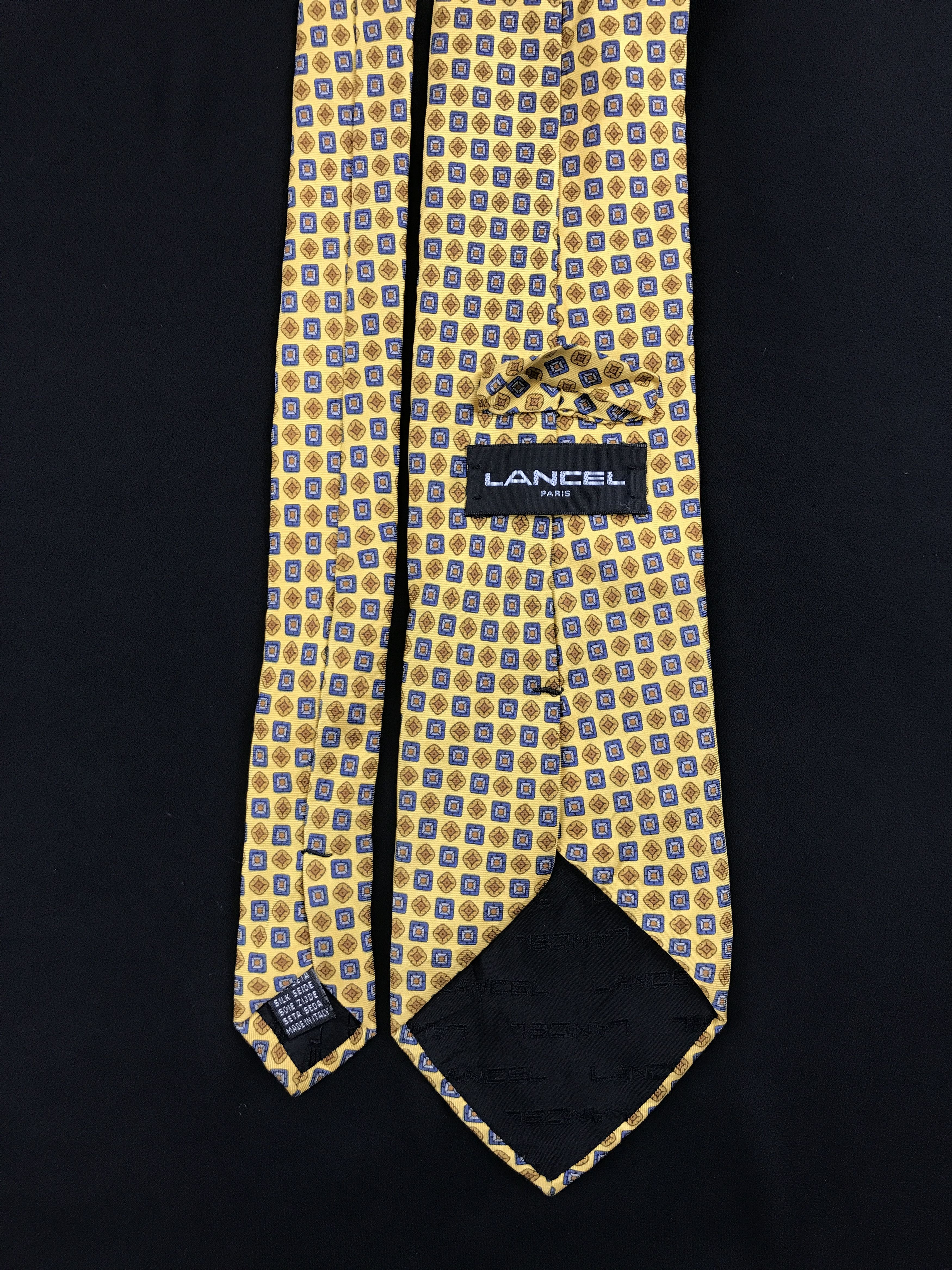 Lancel × Vintage Vintage Lancel Silk Necktie Size ONE SIZE - 4 Thumbnail
