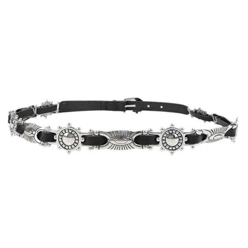 Japanese Brand × Vintage Outdoor punk rock multi pendant pu leather belt Size ONE SIZE - 1 Thumbnail