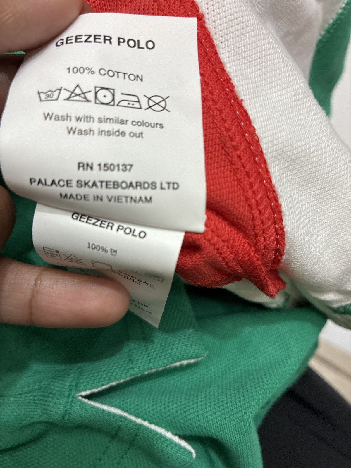 Palace Palace Geezer Polo Red/Green Size US L / EU 52-54 / 3 - 10 Thumbnail