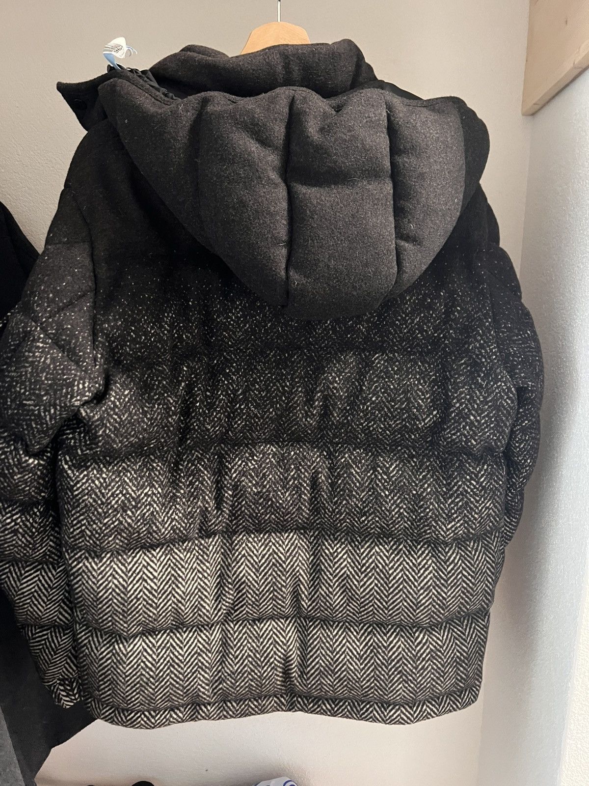 Moncler *Rare* Moncler Montgenevre Wool Herringbone Down Jacket Size US XL / EU 56 / 4 - 3 Thumbnail