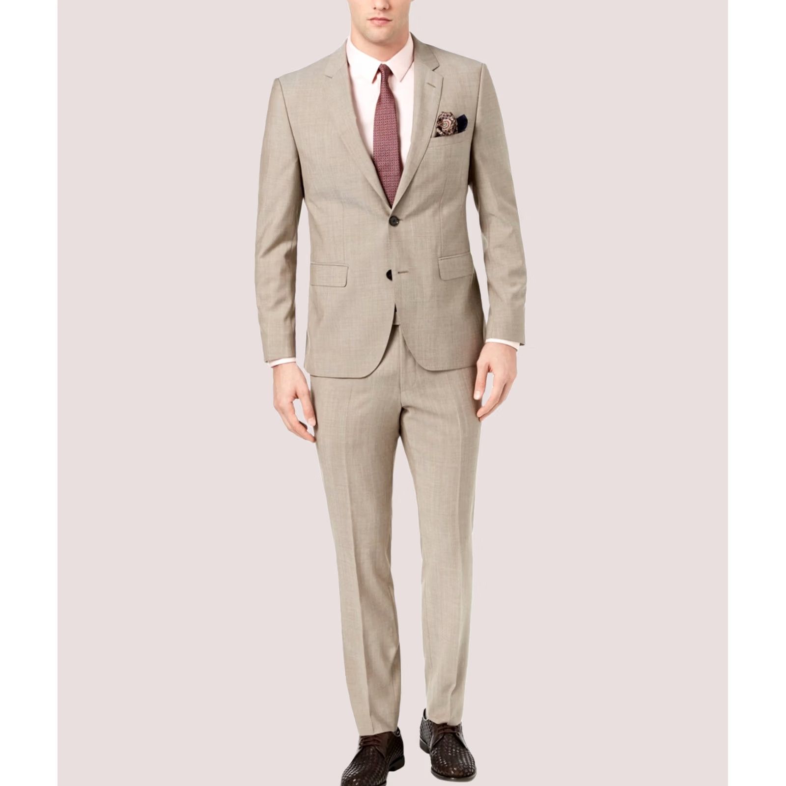 Hugo Boss Hugo Boss Men's Dress Pants Beige 42W UnfinishedL Size US 42 / EU 58 - 1 Preview