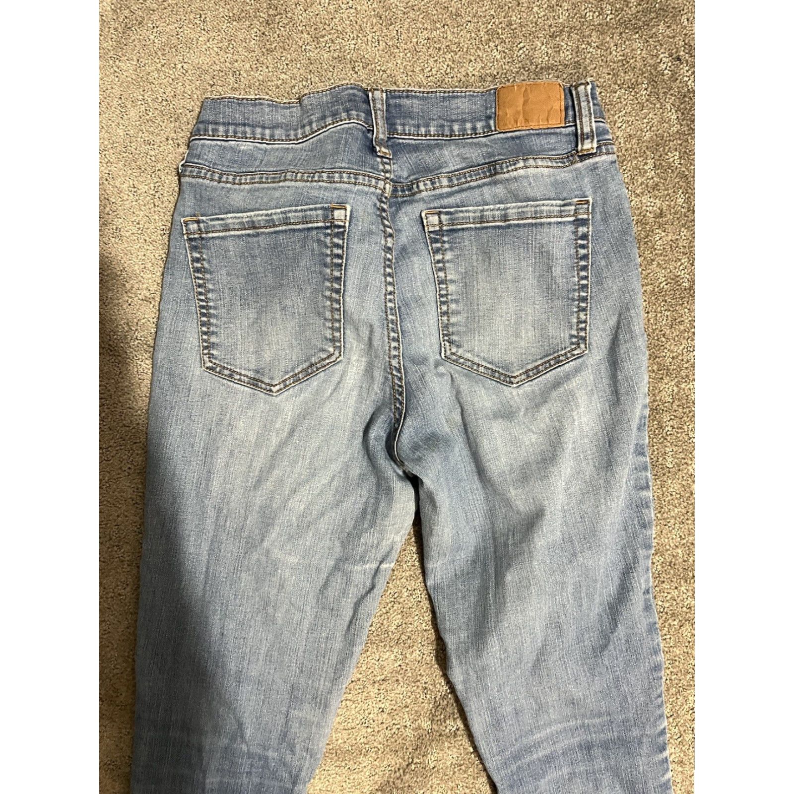 Aeropostale AEROPOSTALE Jegging Denim Jeans Women Size 6 Regular Mid Rise 26" Waist 27" Inseam Blue Small Logo Pocket 5-Pocket N/A Womens Size 28" / US 6 / IT 42 - 2 Thumbnail