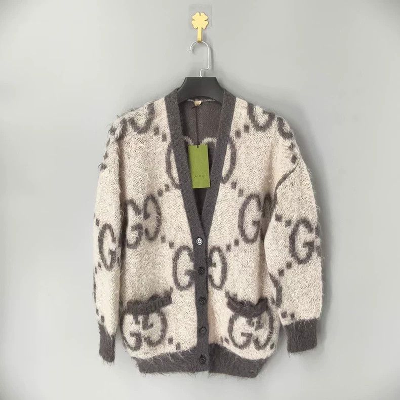 Gucci gucci ss24 black gray cashmere cardigan Size US XXS / EU 40 - 7 Thumbnail