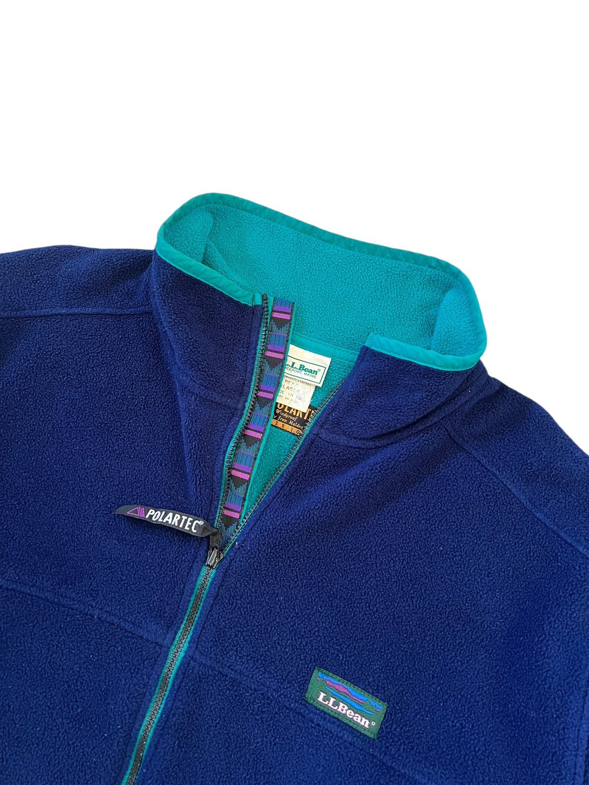L.L. Bean × Polartec × Vintage Vintage 90s LL Bean Windbloc Series Polartec Fleece Jacket Size US XL / EU 56 / 4 - 3 Thumbnail