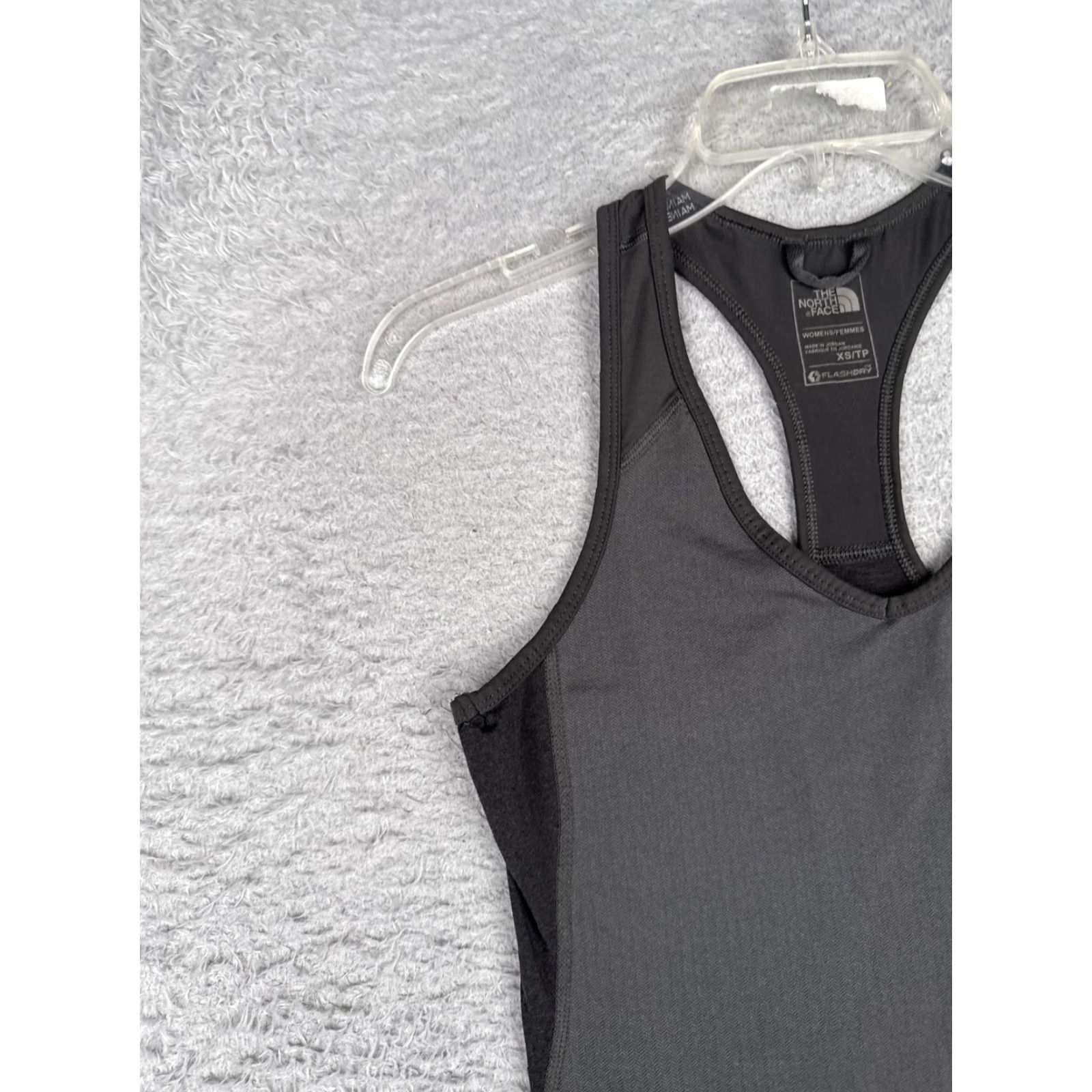 The North Face The North Face Shirt Womens XS Gray Black Racerback Tank FlashDry Tagless Size XS / US 0-2 / IT 36-38 - 3 Thumbnail