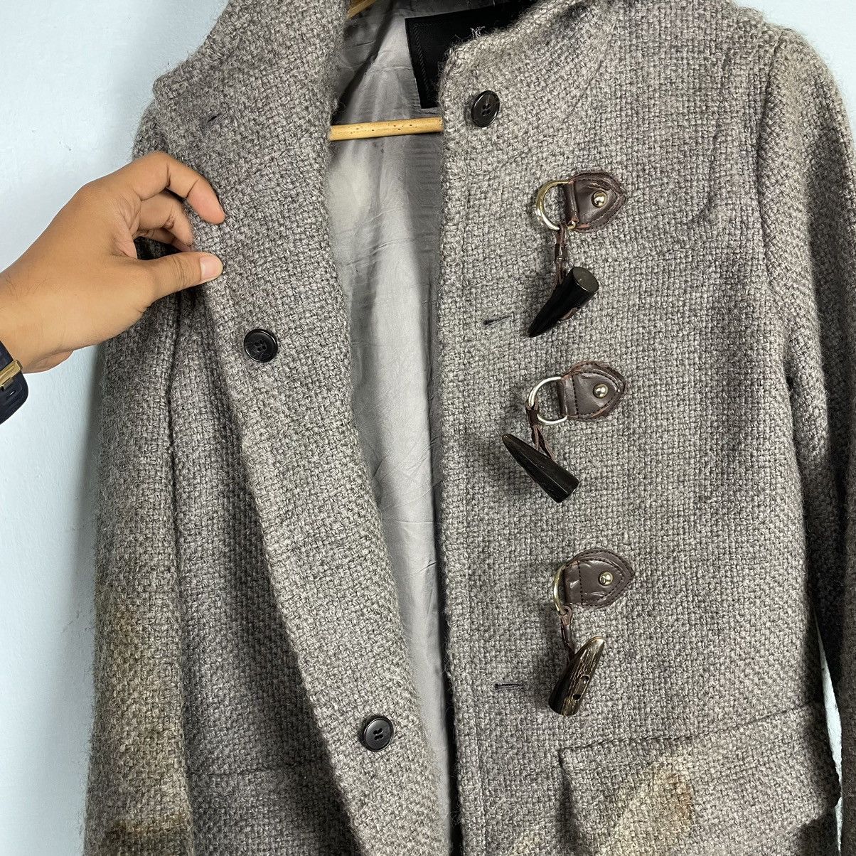 Yohji Yamamoto Ined By Yohji Yamamoto Wool Duffle Coat Size US S / EU 44-46 / 1 - 15 Thumbnail