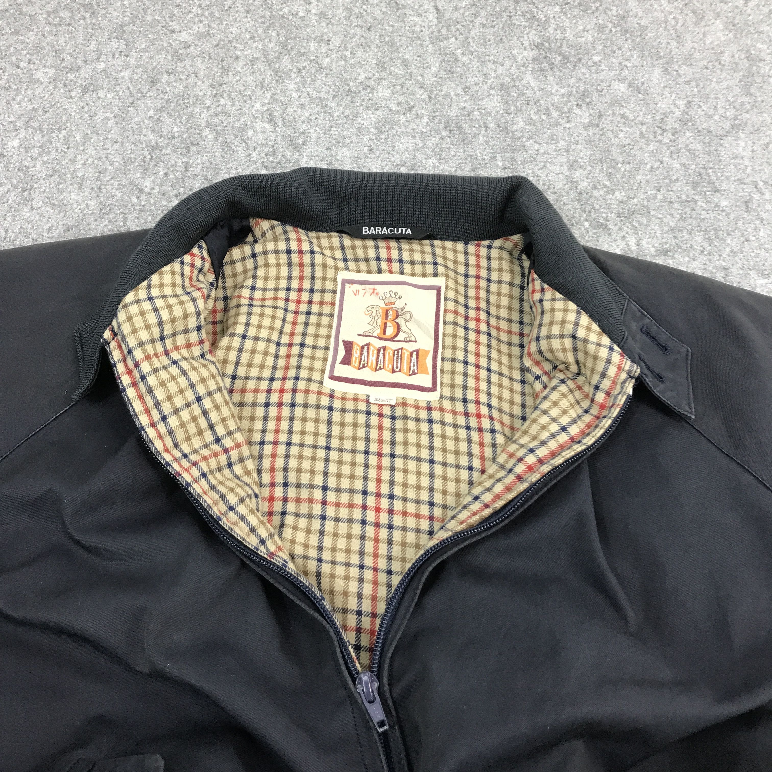 Baracuta × Vintage Vintage Baracuta Navy Blue Faded jacket Size US L / EU 52-54 / 3 - 5 Thumbnail