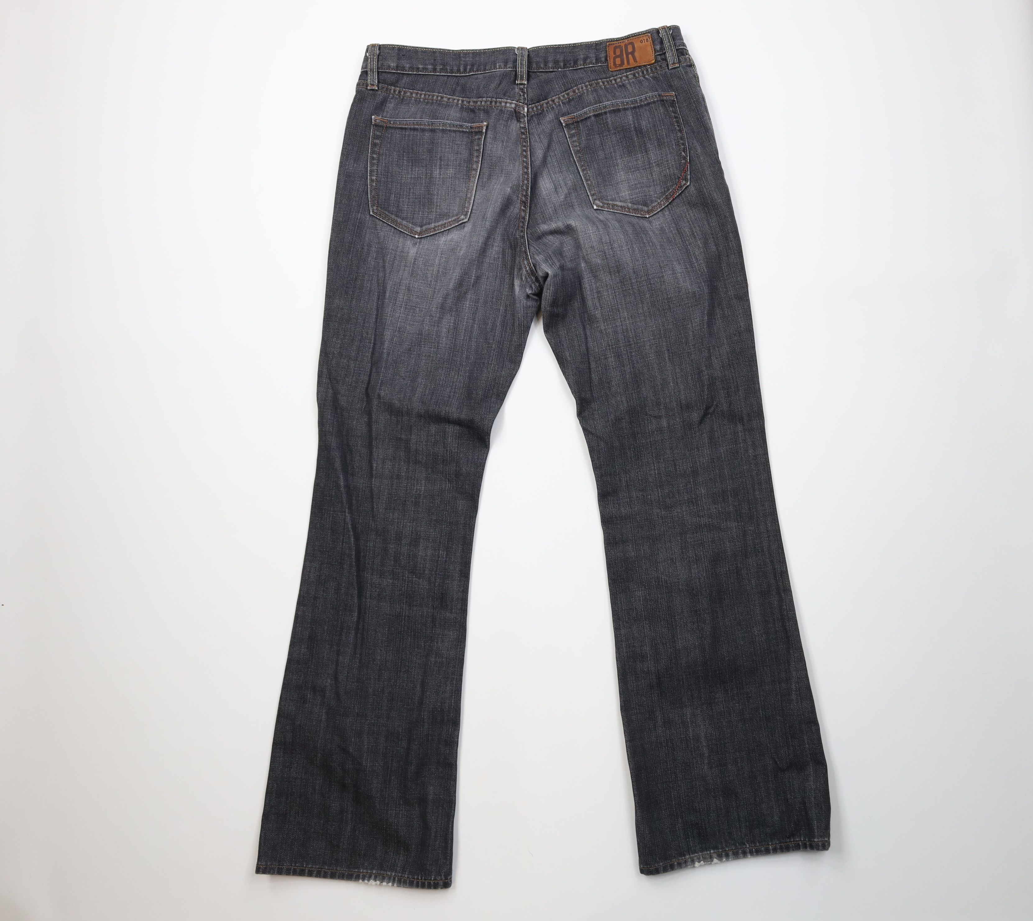 Banana Republic Vintage Y2K Banana Republic Wide Leg Denim Jeans Black Size US 34 / EU 50 - 10 Thumbnail