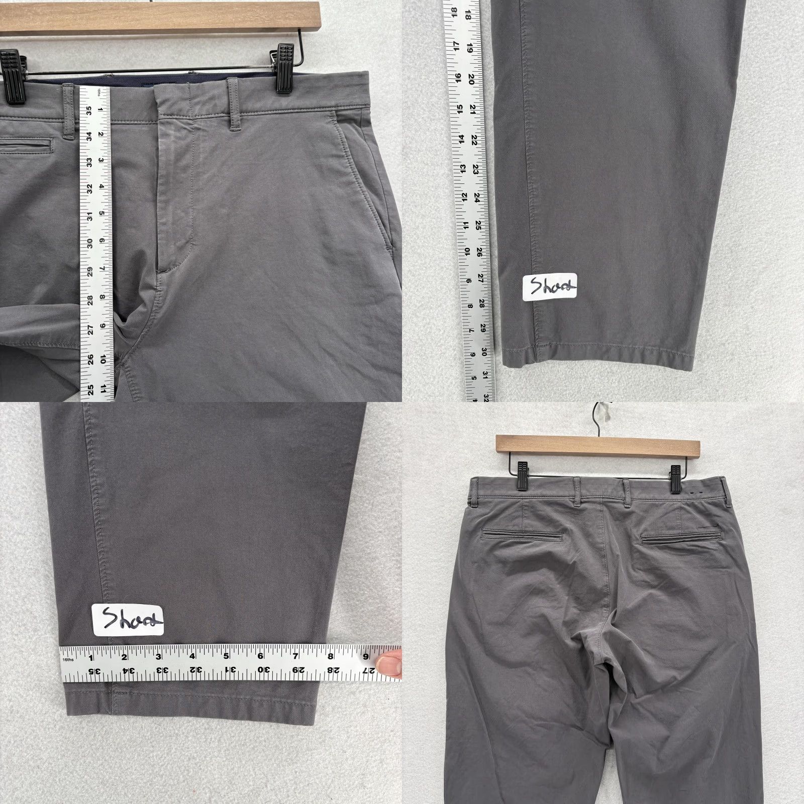 J.Crew J.Crew Tech Pant 770 Chino Pants Mens 34 Gray Stretch Flat Front Zip Pockets Casual Workwear Golf Oarsman Size US 34 / EU 50 - 8 Thumbnail