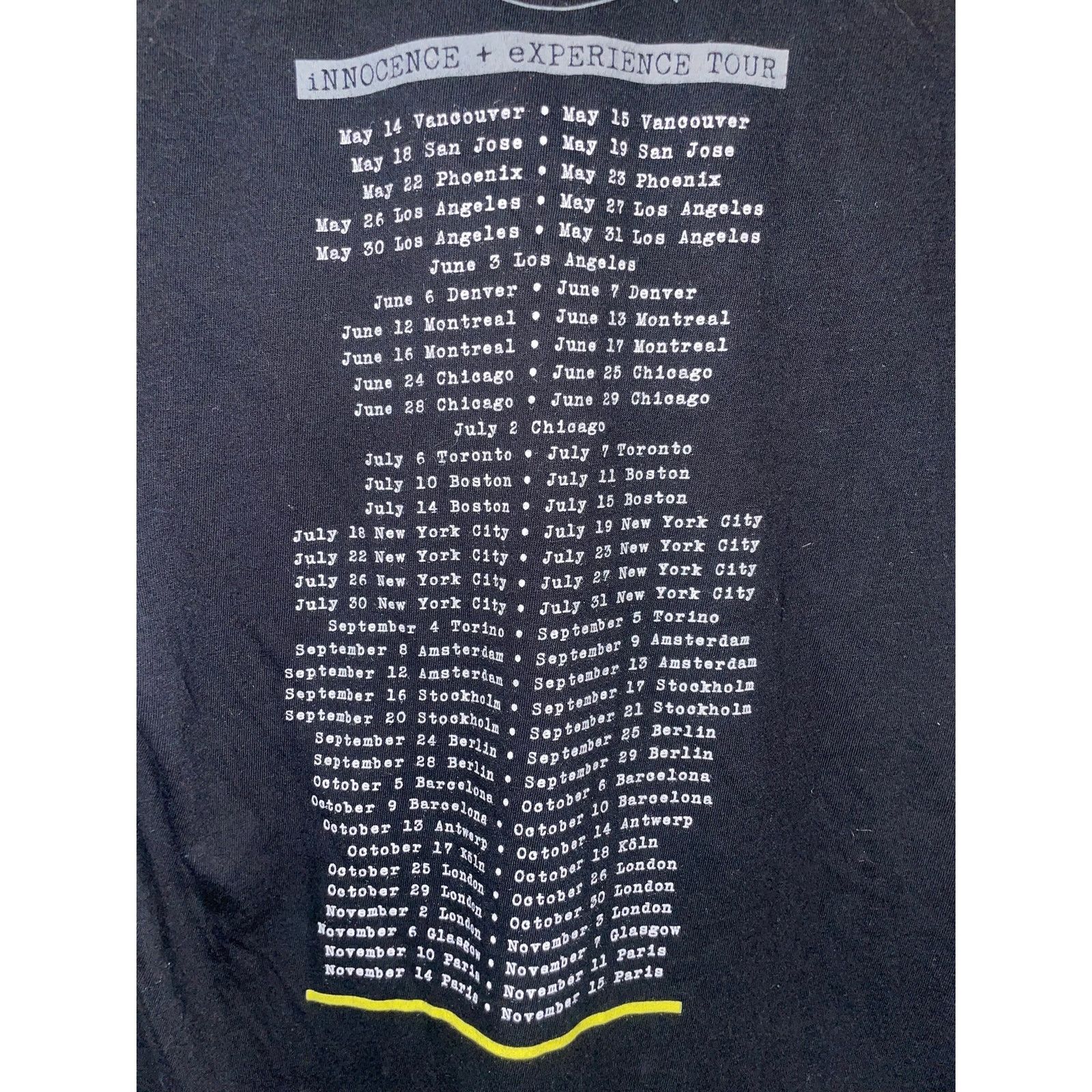 Band Tees Womens U2 Tour Shirt IE Innoccence Concert Tee M 2015 Medium Size M / US 6-8 / IT 42-44 - 7 Thumbnail