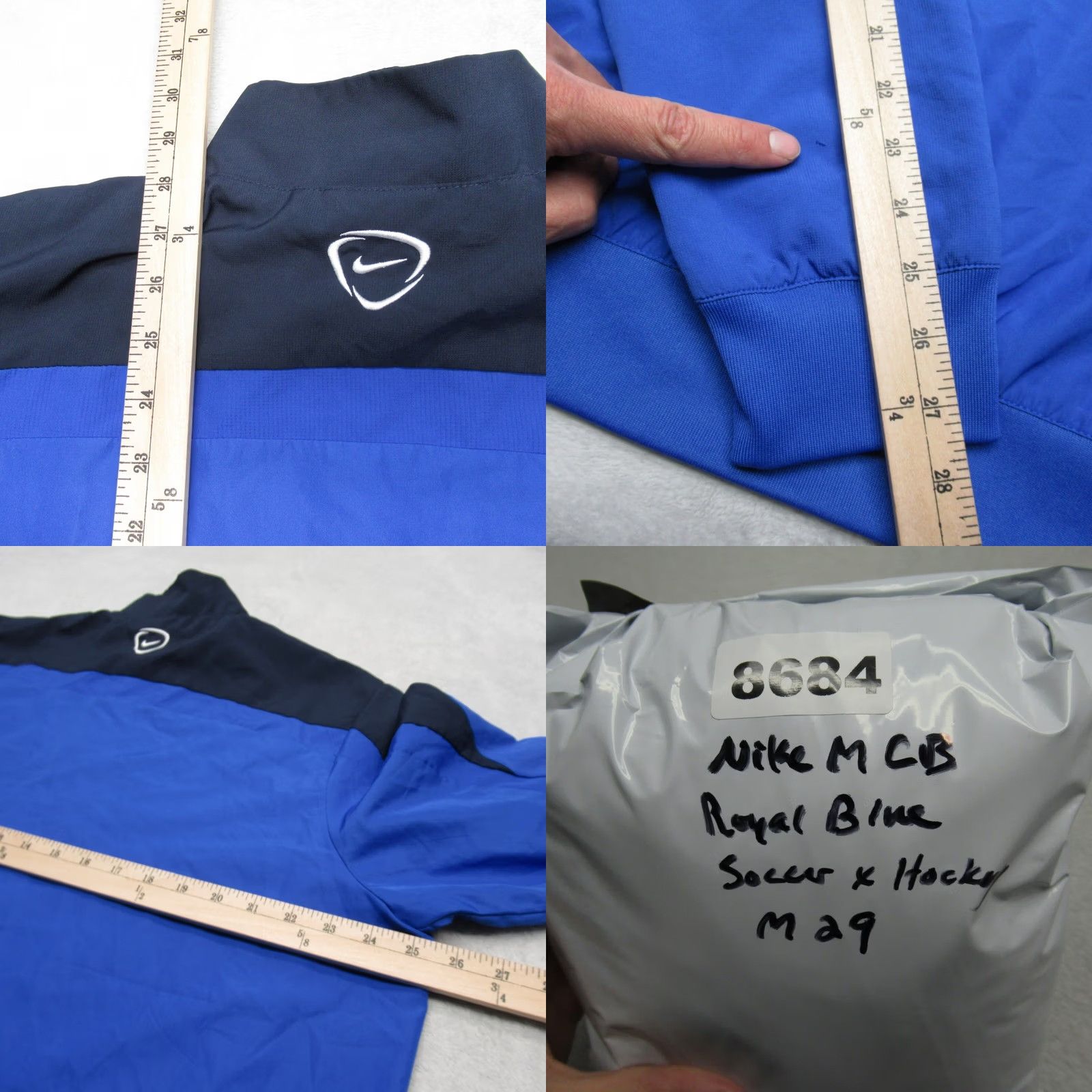 Nike Nike Dri-FIT Jacket Mens XL Royal Blue Zip Soccer Hockey Squad Training Golf Size US XL / EU 56 / 4 - 9 Thumbnail