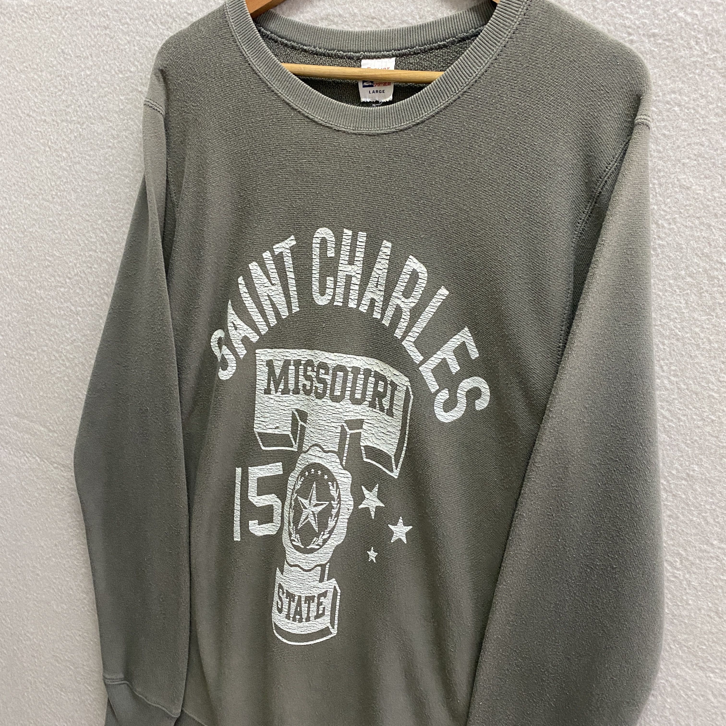 If Six Was Nine × Japanese Brand × Le Grande Bleu (L.G.B.) Vintage Saint Charles Missouri State Sweatshirt Size US L / EU 52-54 / 3 - 3 Thumbnail
