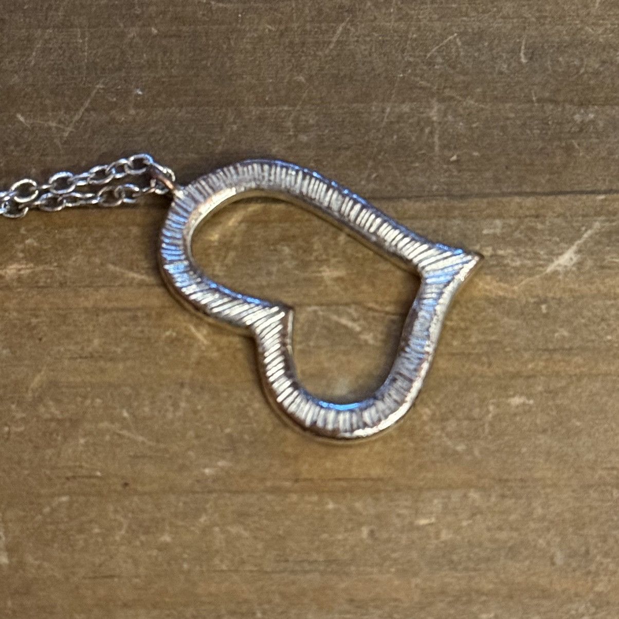 Other Silver tone pave sliding open heart pendant necklace Size ONE SIZE - 4 Thumbnail