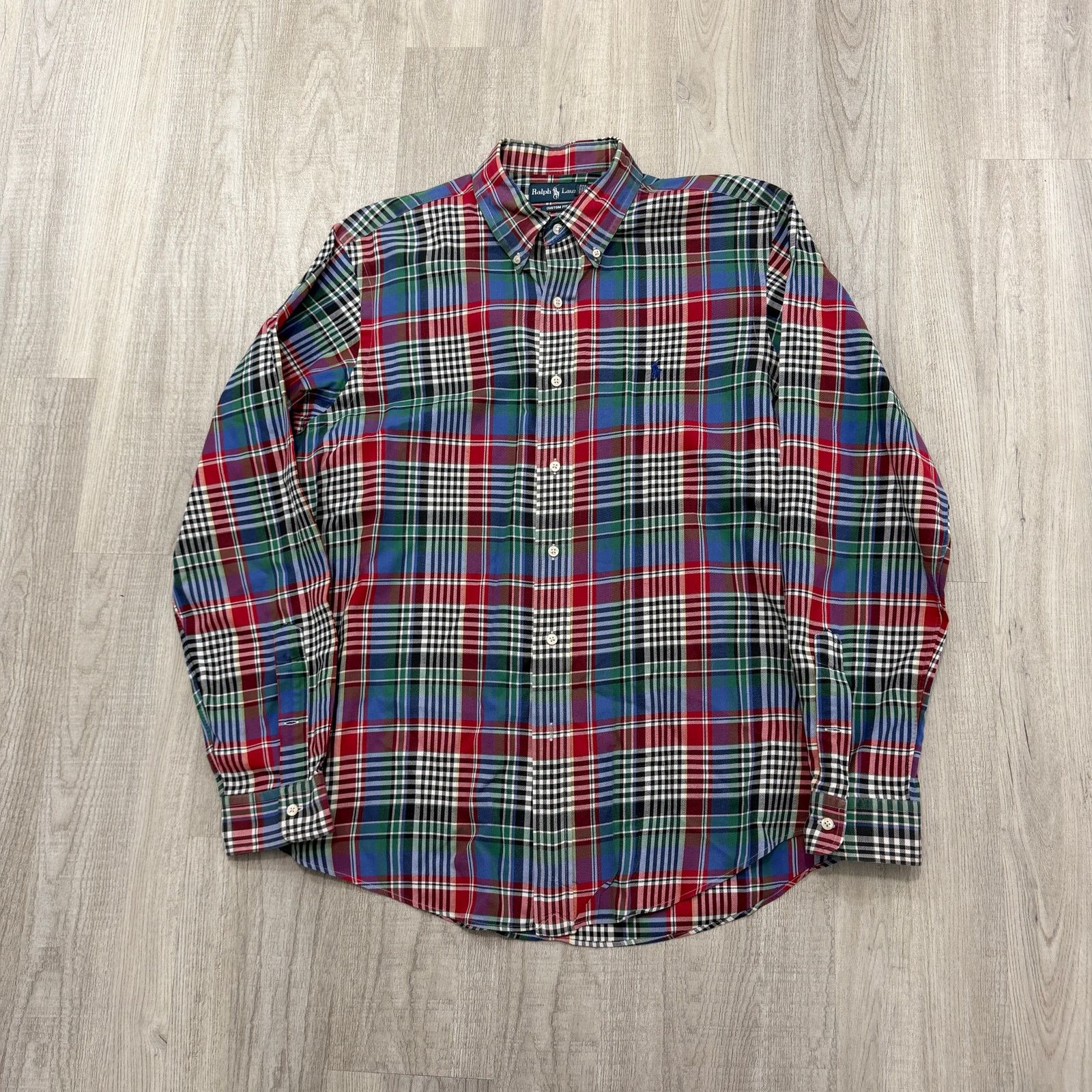 Polo Ralph Lauren Vintage Polo Ralph Lauren Custom Fit Button Down Shirt Large Size US L / EU 52-54 / 3 - 1 Thumbnail