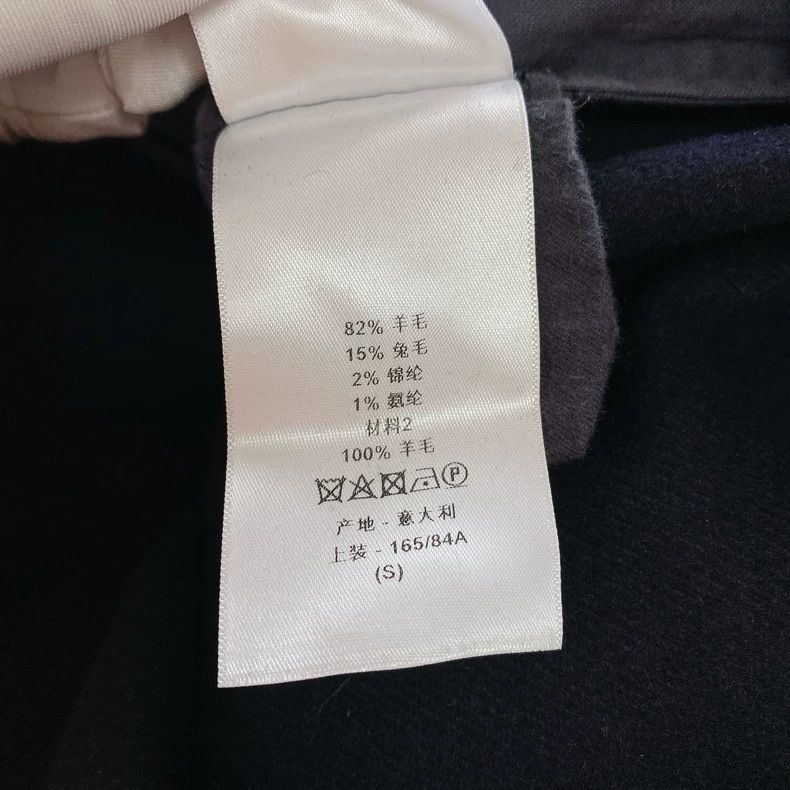 Dior Dior Dark blue wool cloak coat Size S / US 4 / IT 40 - 8 Thumbnail
