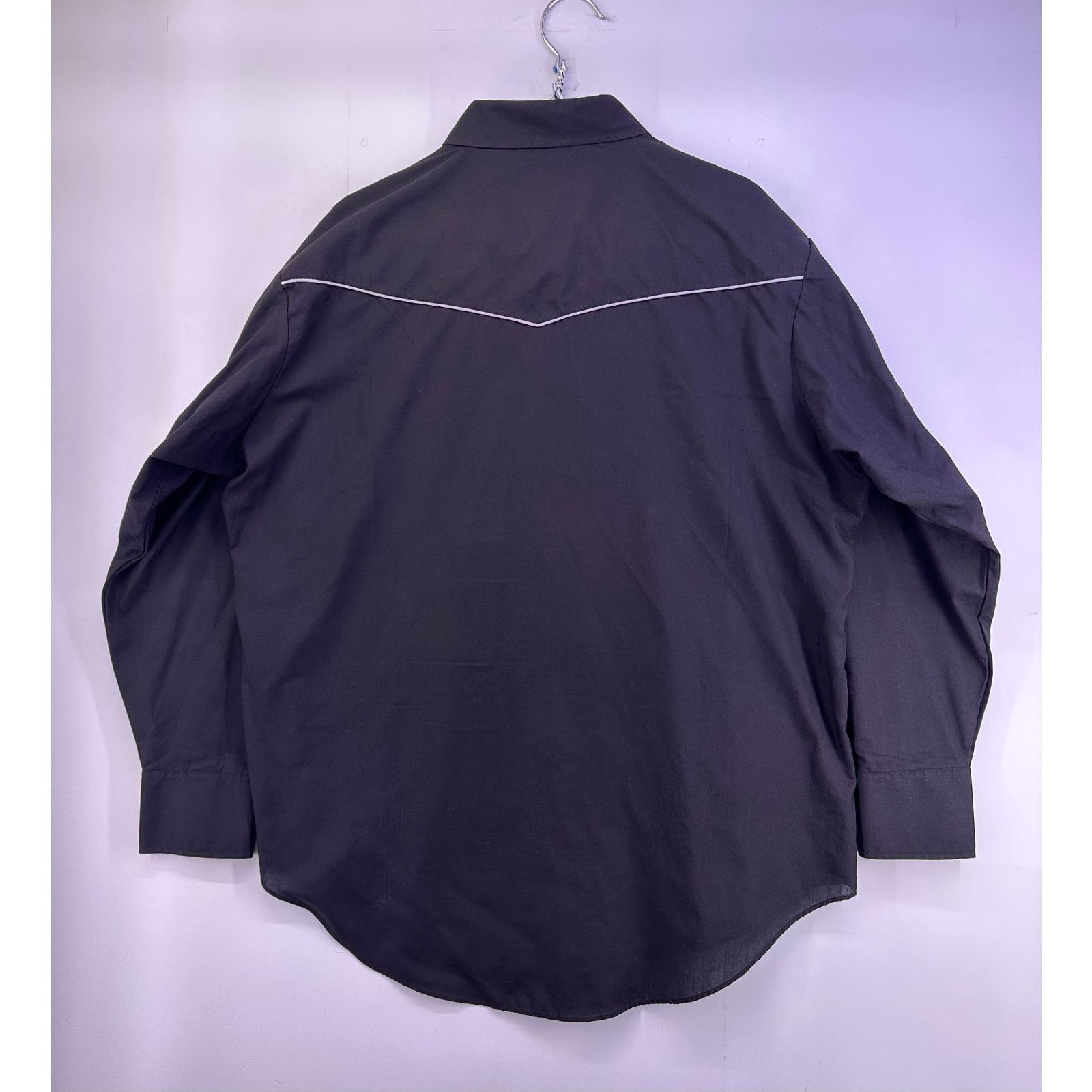 & Other Stories Ely Cattleman Black Long Sleeve White Piping Pearl Snaps 2XL Size US XXL / EU 58 / 5 - 7 Thumbnail