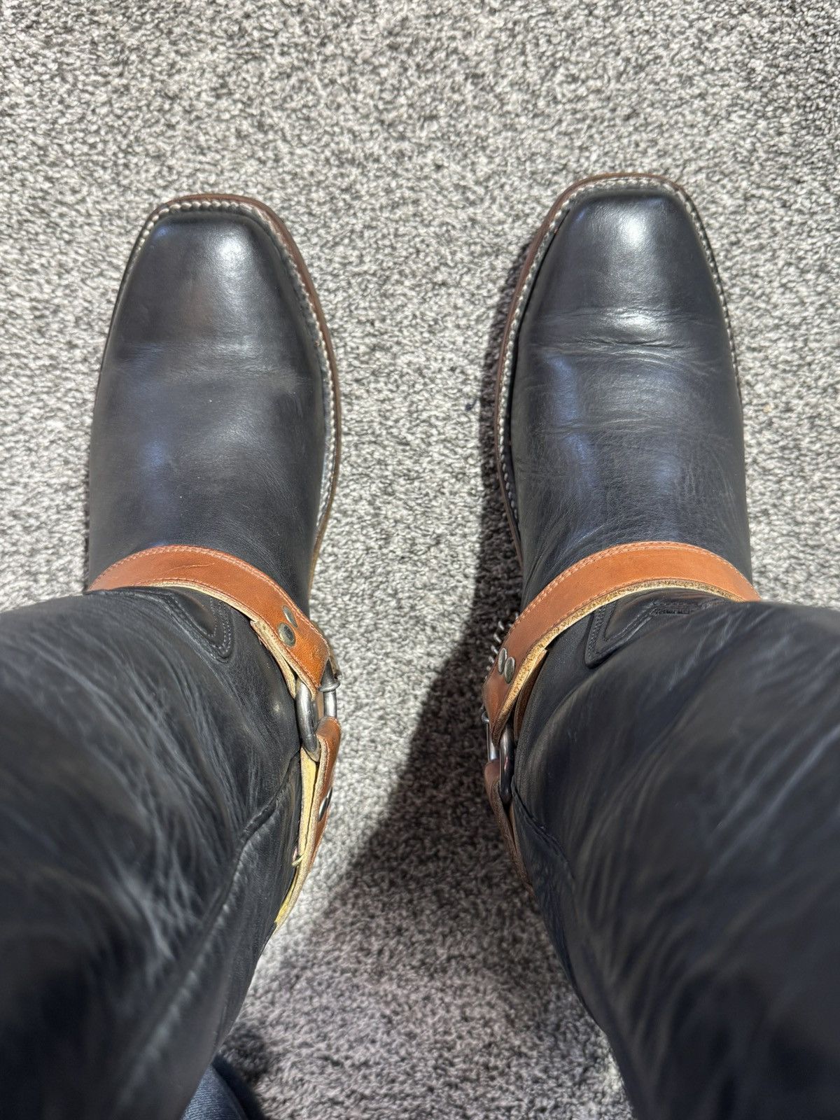 Other Bowman’s Wilson Boot Co Vintage H-D Harness Boots Size 8.5 D Size US 8.5 / EU 41-42 - 8 Thumbnail
