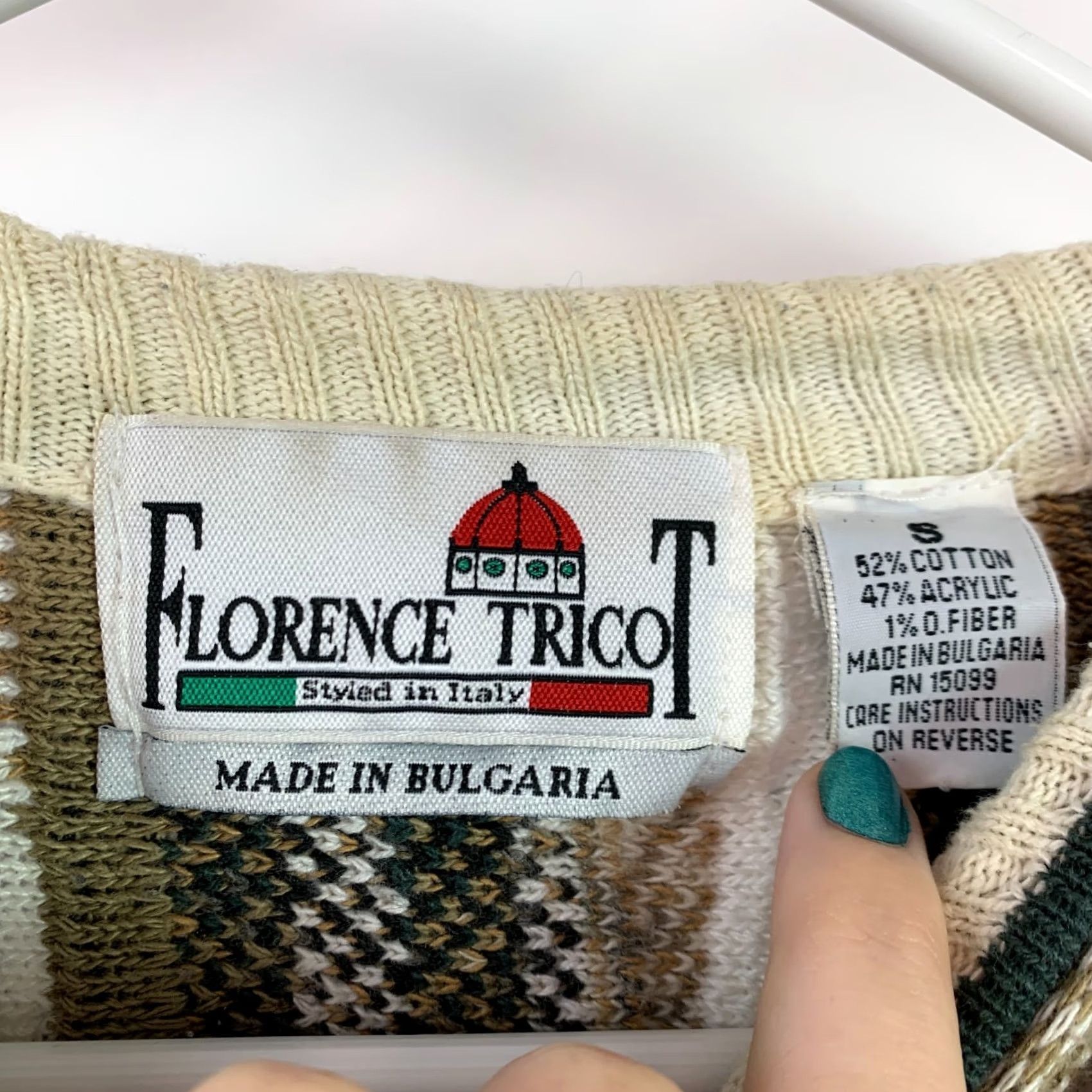 Vintage VINTAGE Florence Tricot Neutrals Black Coogi Look Sweater Small Indie Sleaze Shirt Womens Size US S / EU 44-46 / 1 - 5 Thumbnail