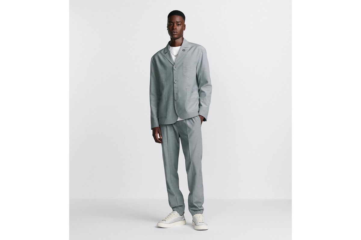 Dior o1bcso1str0226 Tailored Track Pants in Grey Size US 32 / EU 48 - 4 Thumbnail