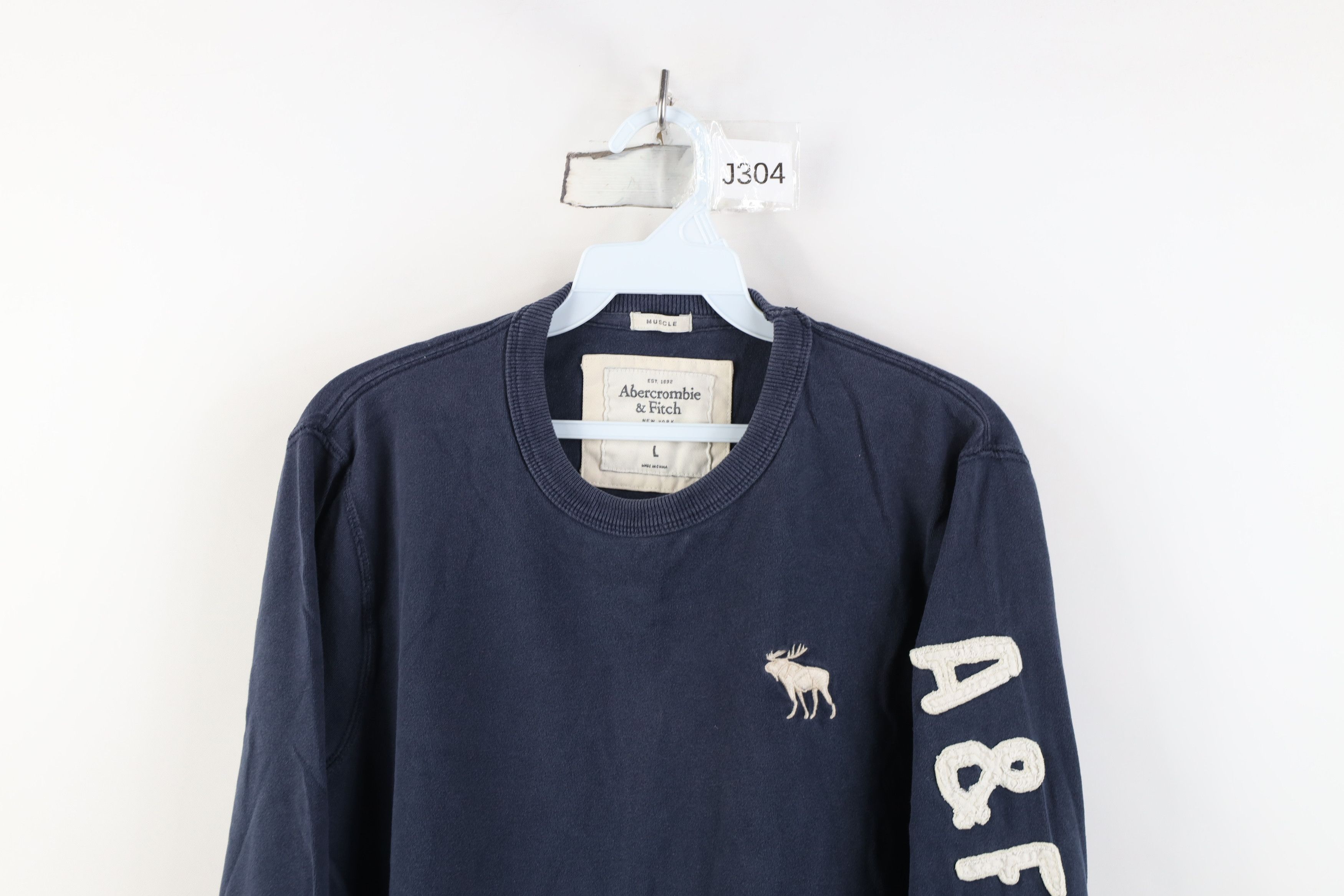 Abercrombie & Fitch Vintage Y2K Abercrombie & Fitch Long Sleeve T-Shirt Blue Size US L / EU 52-54 / 3 - 2 Thumbnail