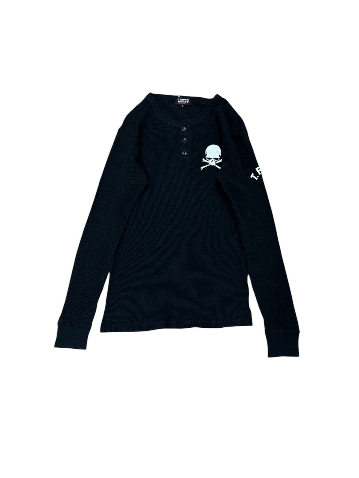 Japanese Brand × Seditionaries Rare Crows x WORST T.F.O.A Hiroshi Takahashi Waffle L/S Tee Size US XL / EU 56 / 4 - 1 Thumbnail