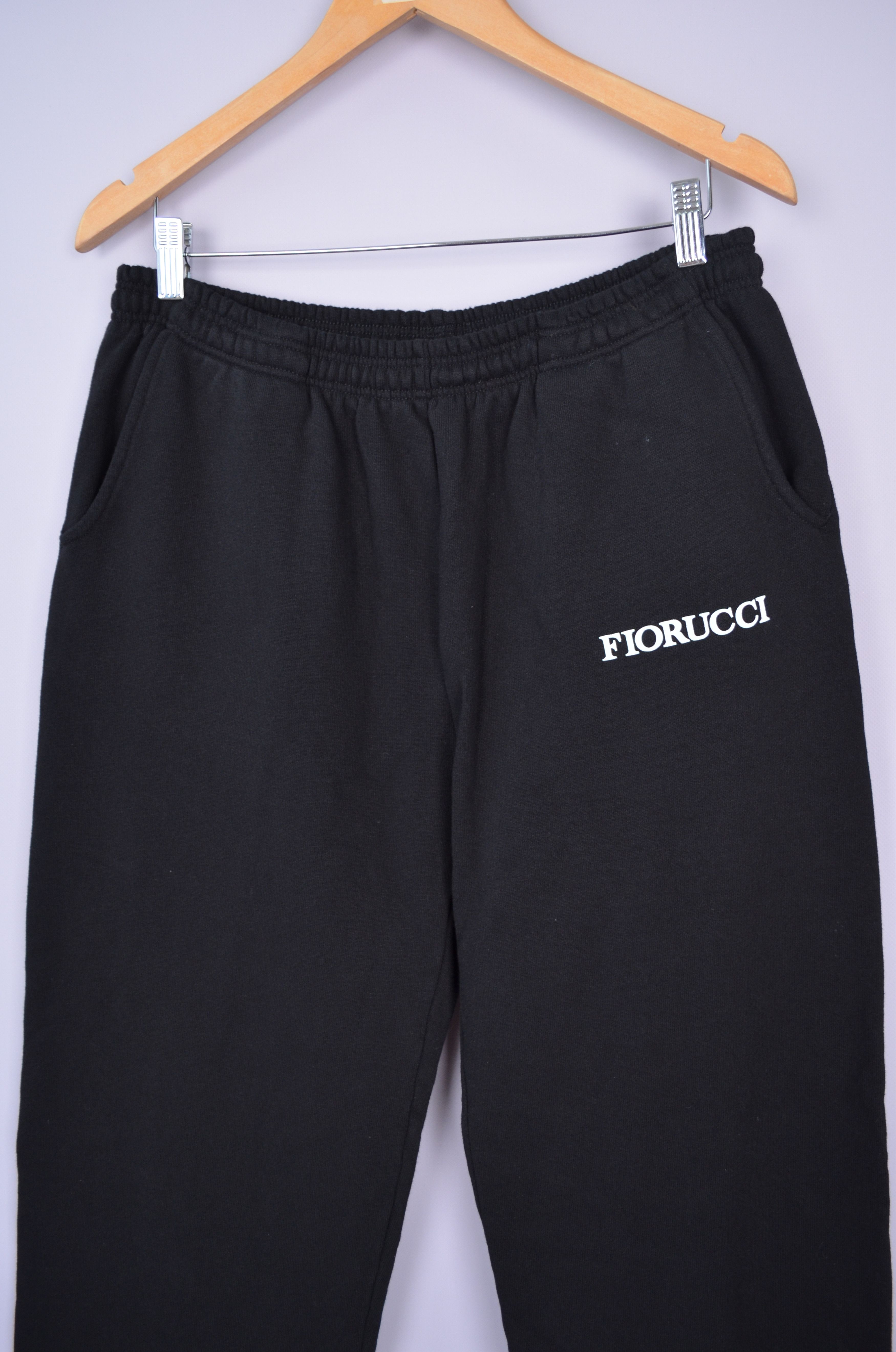 Designer × Fiorucci Fiorucci Big Logo Mens Sweatpants Black Size M Size US 32 / EU 48 - 2 Thumbnail