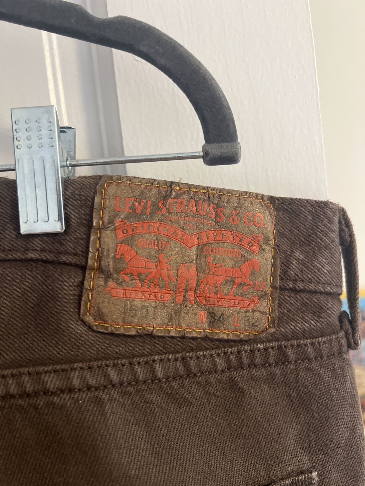Levi's Vintage Clothing Vintage Brown Levis Denim Size US 34 / EU 50 - 3 Thumbnail