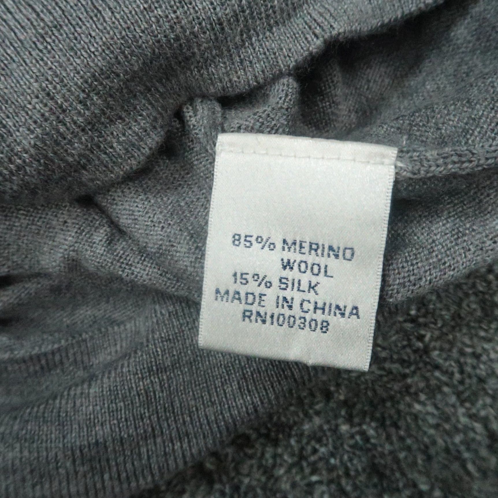 Peter Millar Peter Millar Sweater Mens XL Gray Wool Silk Nappa Trimmed Quarter Zip Pullover Size US XL / EU 56 / 4 - 5 Thumbnail