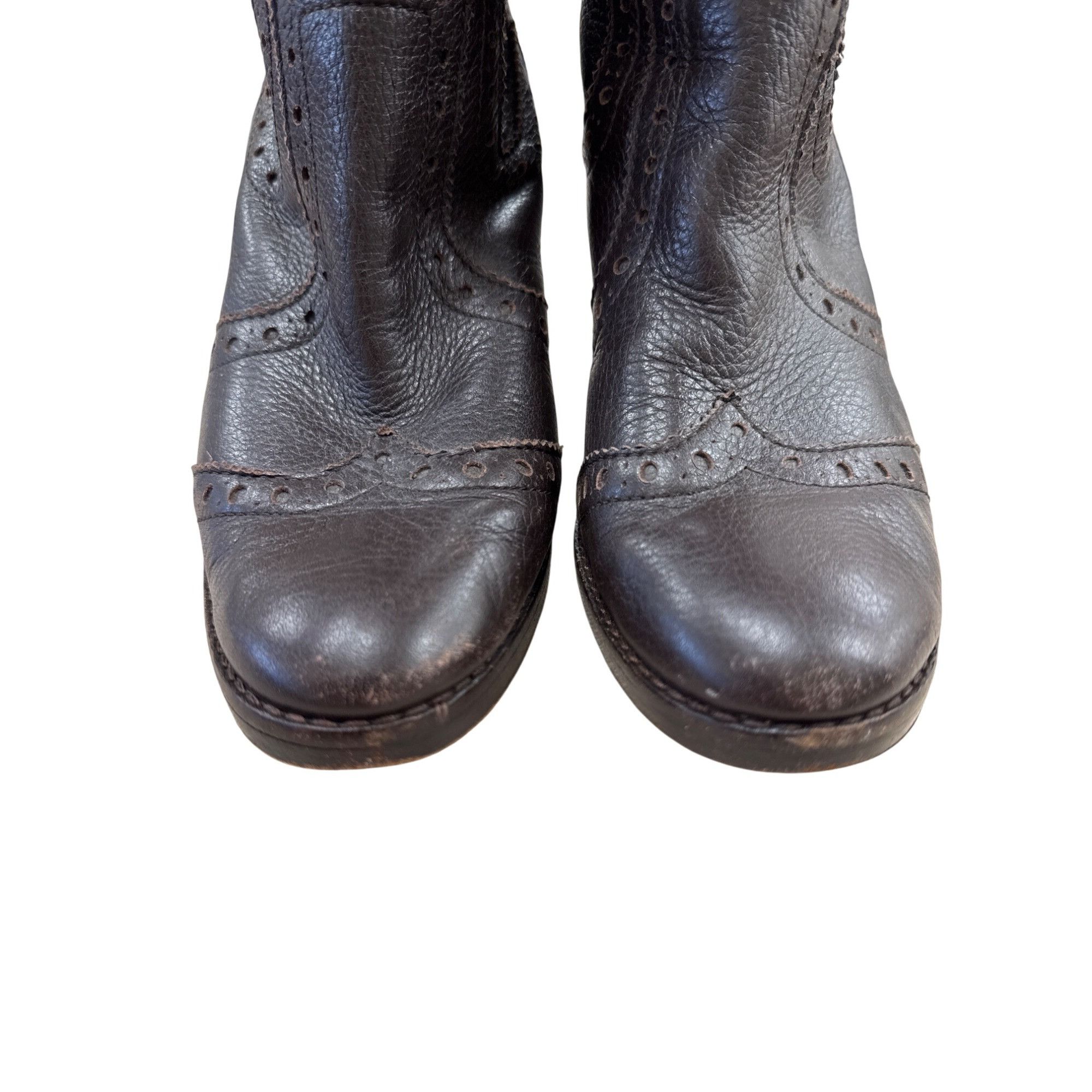 Michael Kors Michael Kors Womens Brown Knee High Leather Riding Boots 10M Size US 10 / IT 40 - 8 Thumbnail