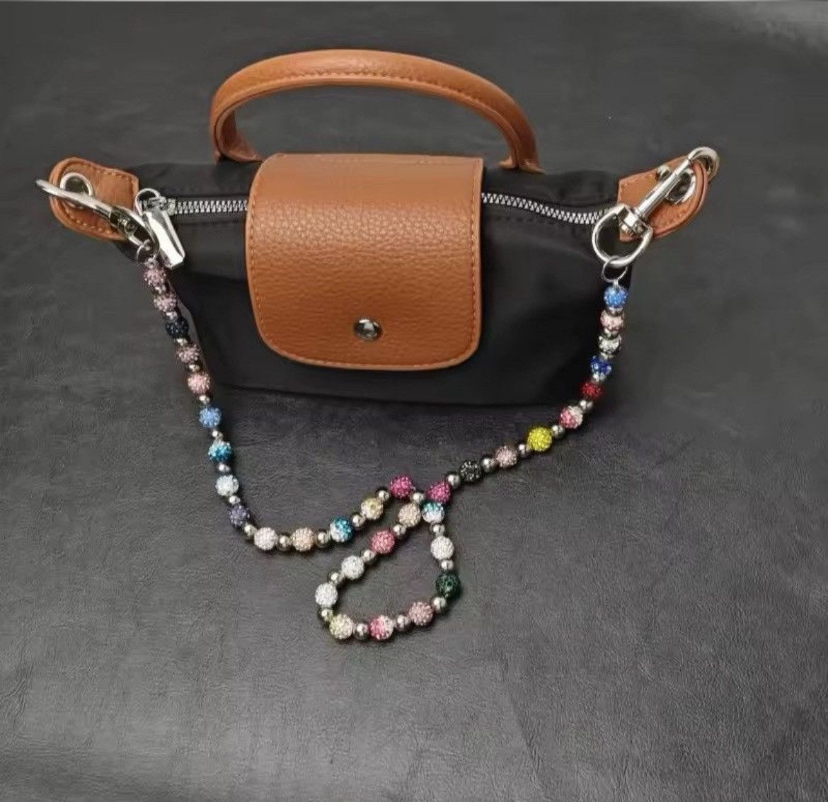 Jewelry Round Bead Rhinestone Multicolor Punk Pants Chain Size ONE SIZE - 9 Thumbnail
