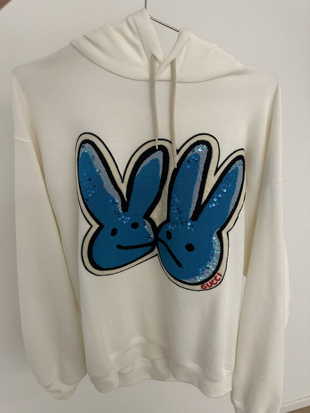 Gucci Bunny Sequin Accent Graphic Print Hoodie Size US L / EU 52-54 / 3 - 1 Thumbnail