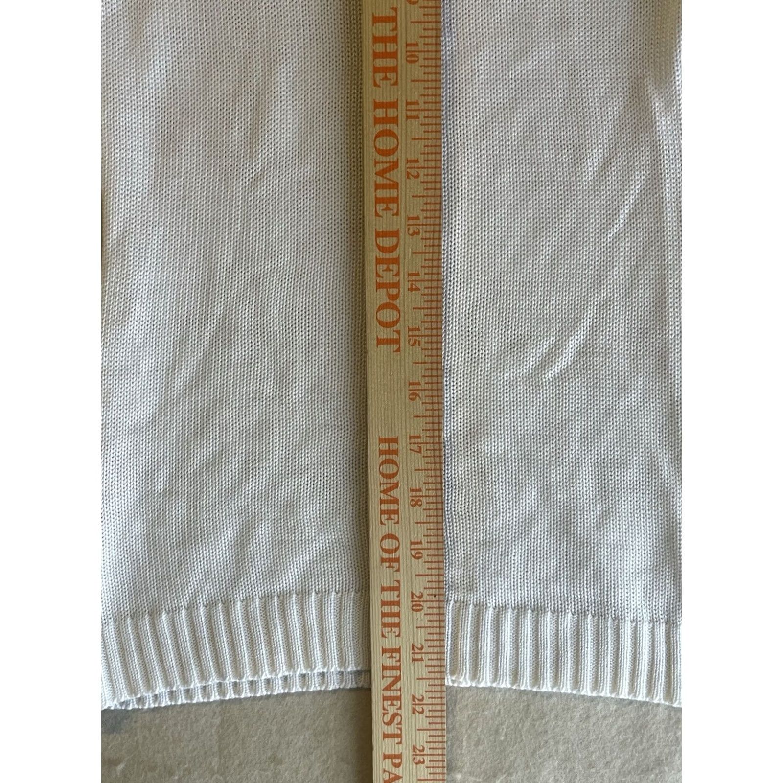 Vintage AZ Career Women Shirt Knit White Scoop Neck Short Sleeve Pullover Size L Large Breathable Casual Workwear Modern Size L / US 10 / IT 46 - 4 Thumbnail