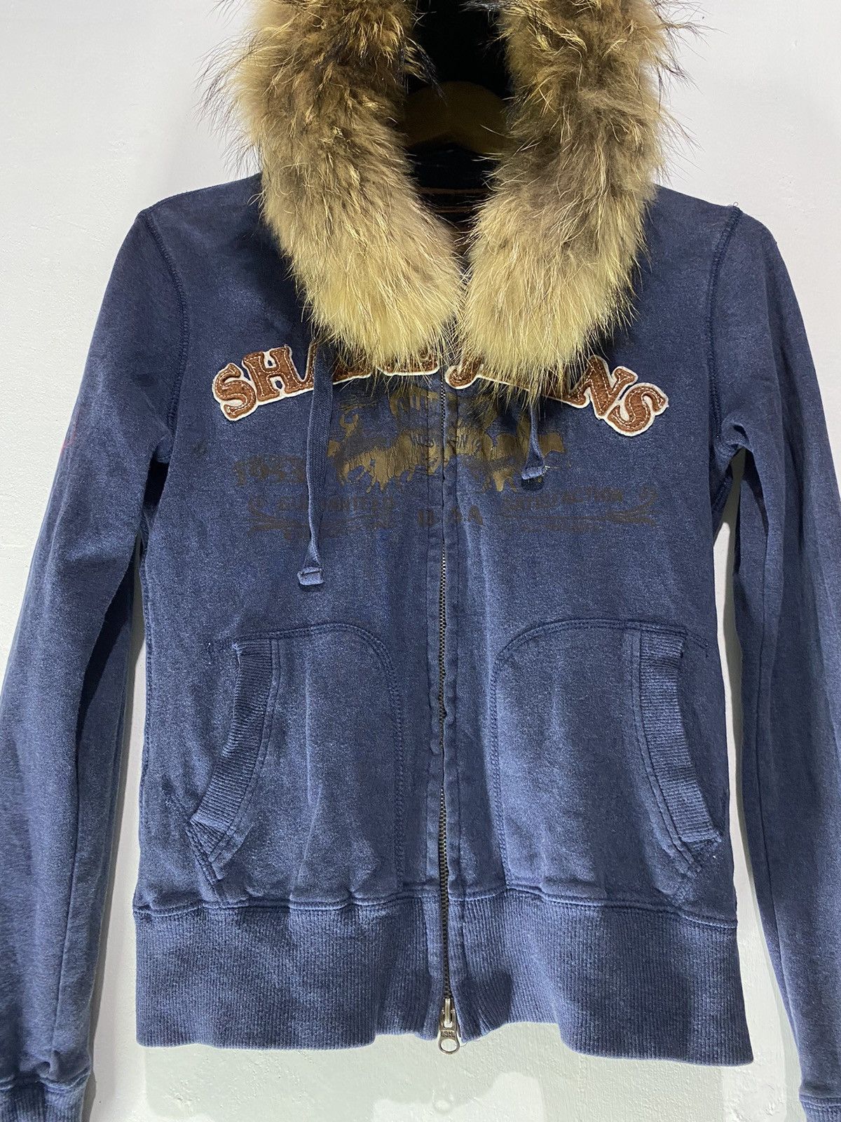 If Six Was Nine × Japanese Brand × Le Grande Bleu (L.G.B.) Japanese shane jeans faux fur hoodie Size US S / EU 44-46 / 1 - 4 Thumbnail