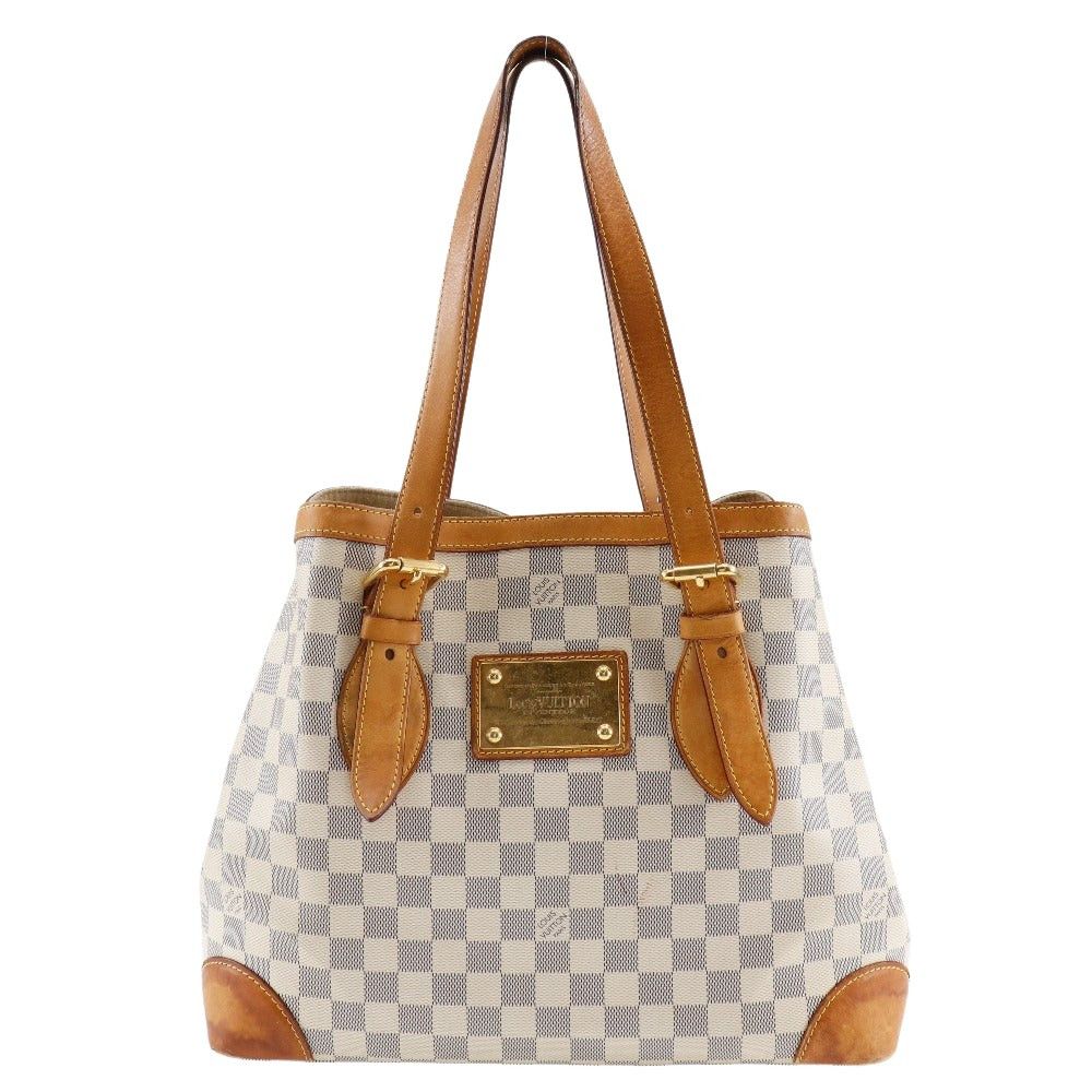 Louis Vuitton Hampstead White Canvas Tote Bag (Pre-Owned) Size ONE SIZE - 1 Thumbnail