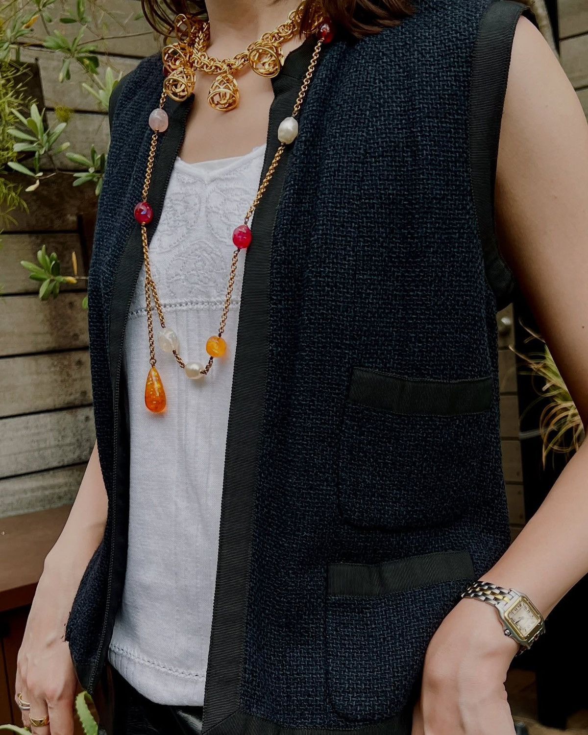 Chanel CHANEL TEXTURED KNIT VEST Size XS / US 0-2 / IT 36-38 - 2 Thumbnail