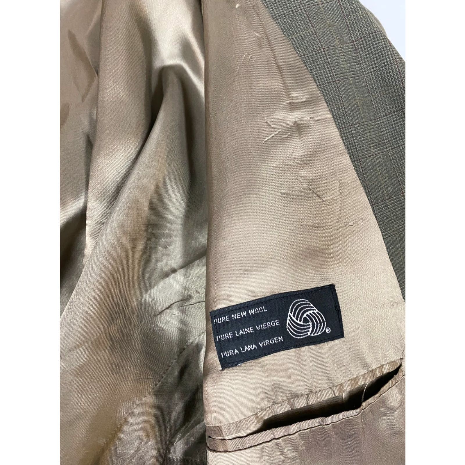Chaps Chaps Ralph Lauren Blazer Mens 43 Brown Wool two Button Size 46R - 5 Thumbnail