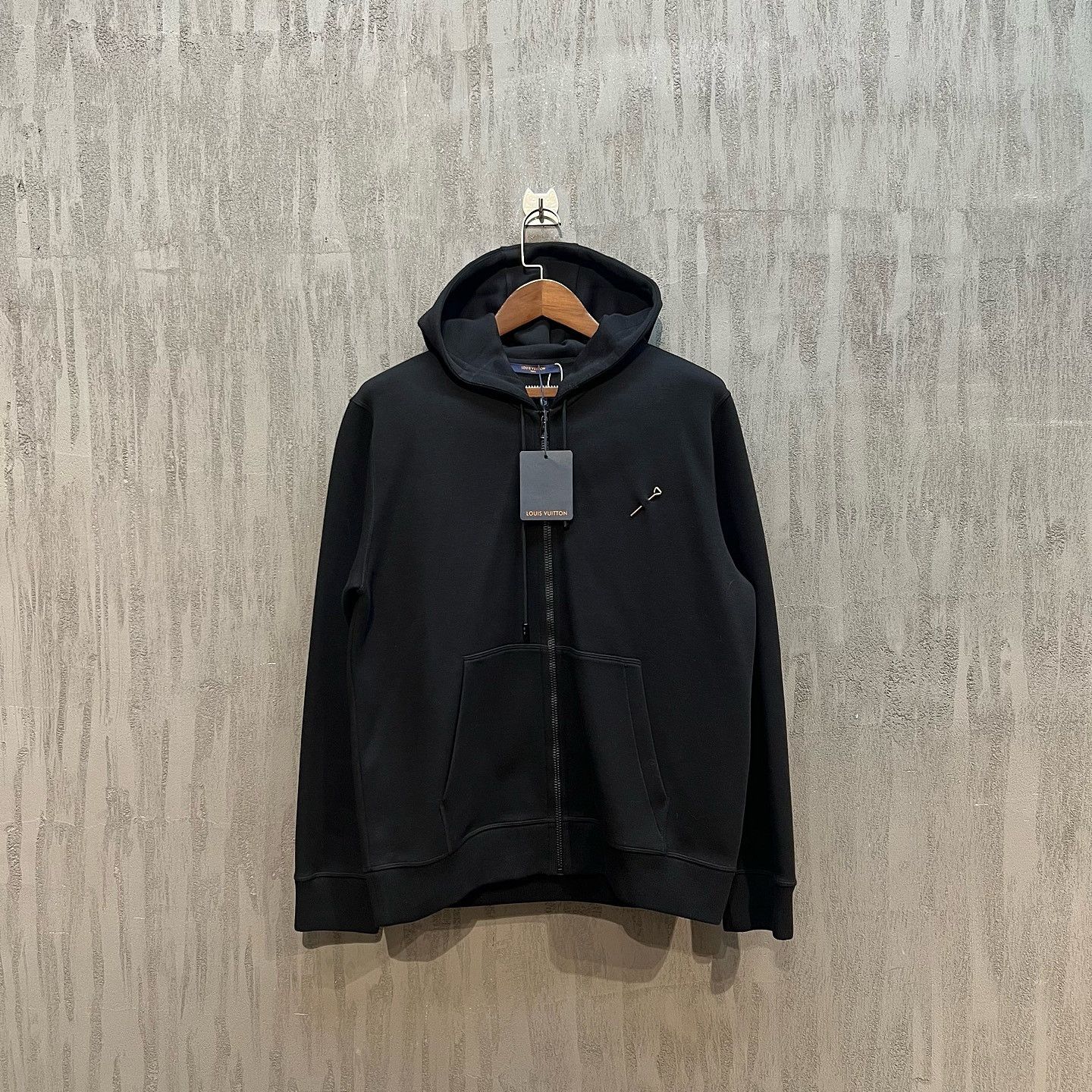 Louis Vuitton Louis Vuitton Full Zip Hooded Sweatshirt Black Size L Size US L / EU 52-54 / 3 - 1 Thumbnail