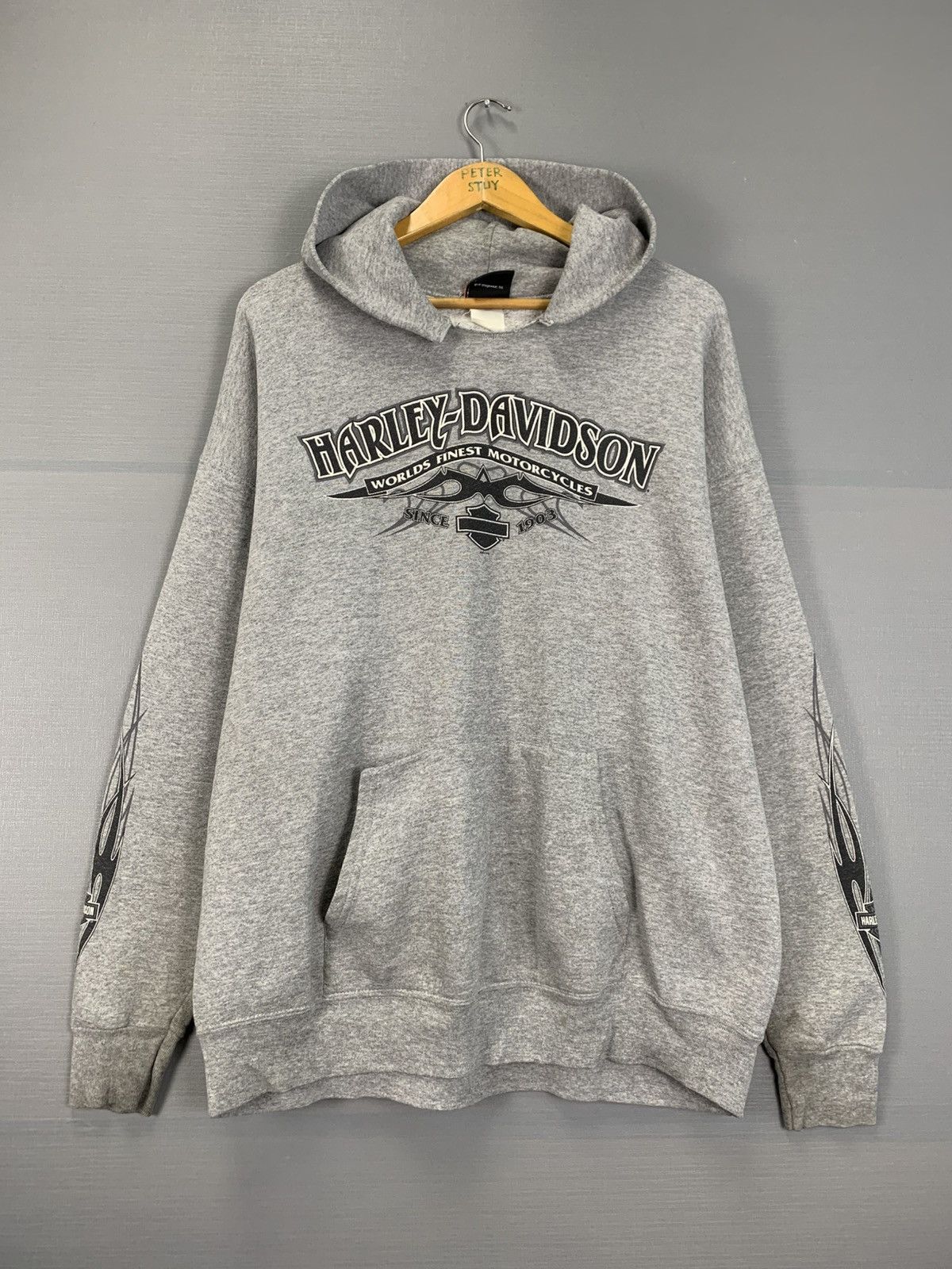 Harley Davidson × Vintage Vintage Harley Davidson Hoodie Size US L / EU 52-54 / 3 - 1 Thumbnail