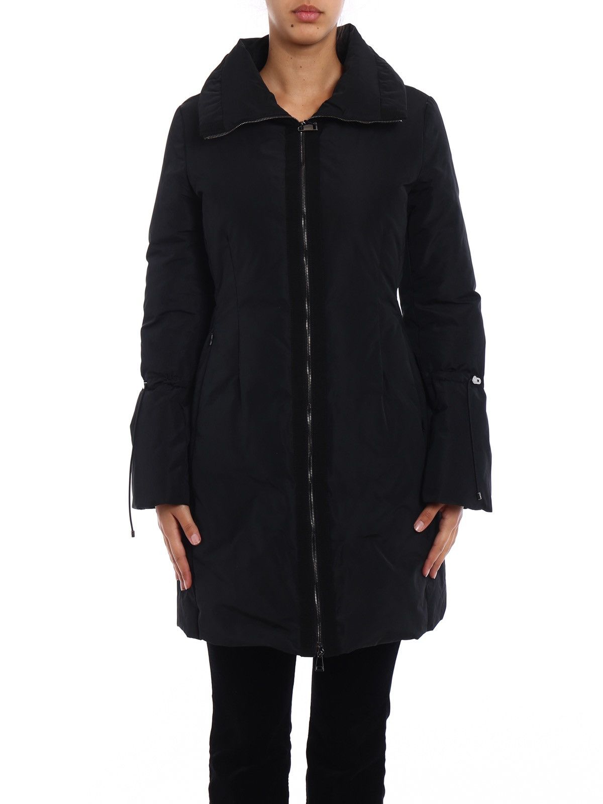 Moncler Moncler Alnus Down Long Jacket Black Size: 1 (S) RRP - 950$ Size S / US 4 / IT 40 - 2 Thumbnail