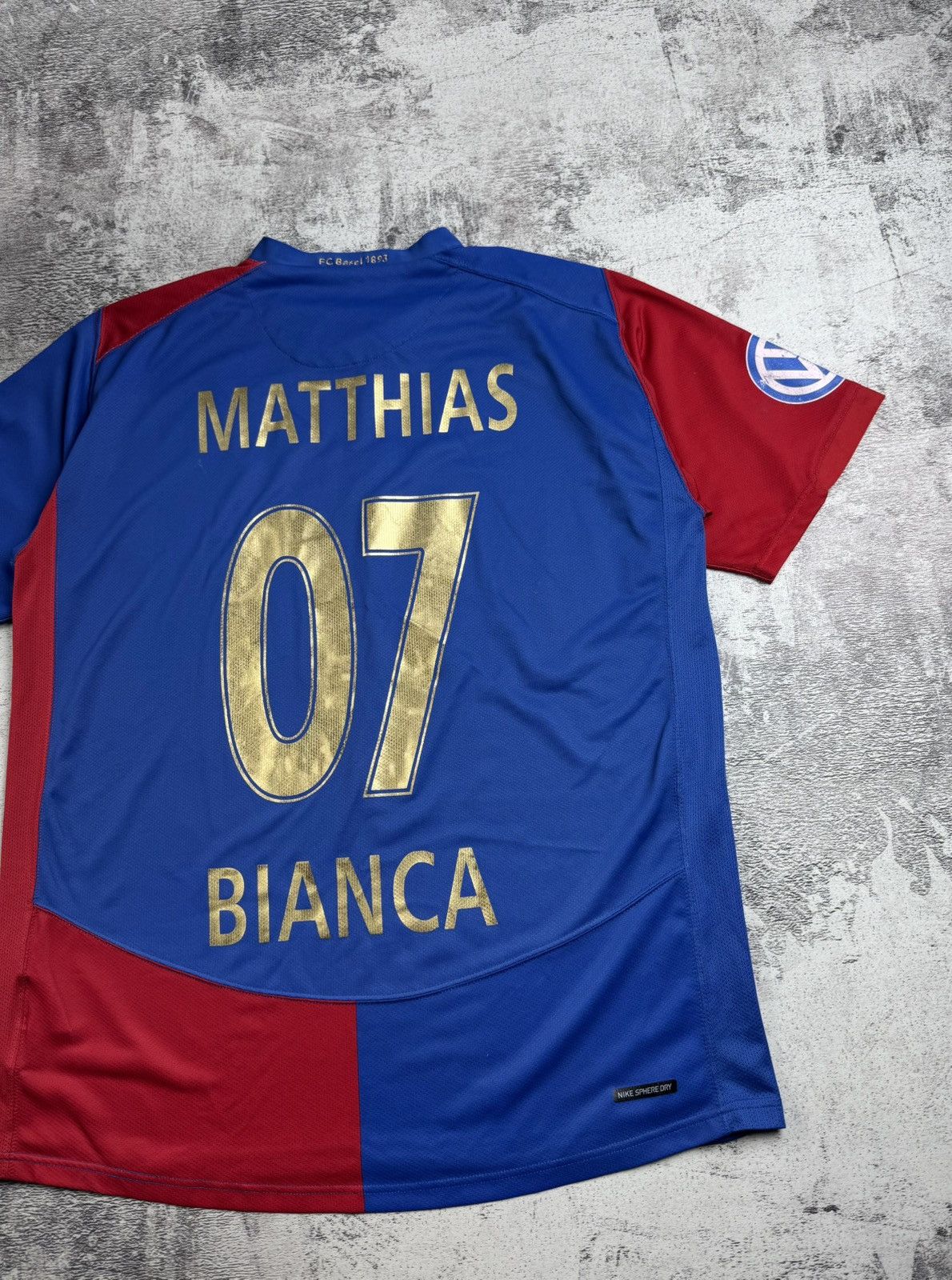 Nike BASEL 2006/2008 Matthias Nike Bloke core Soccer Football Fan T Shirt Jersey Kit Size US L / EU 52-54 / 3 - 14 Thumbnail