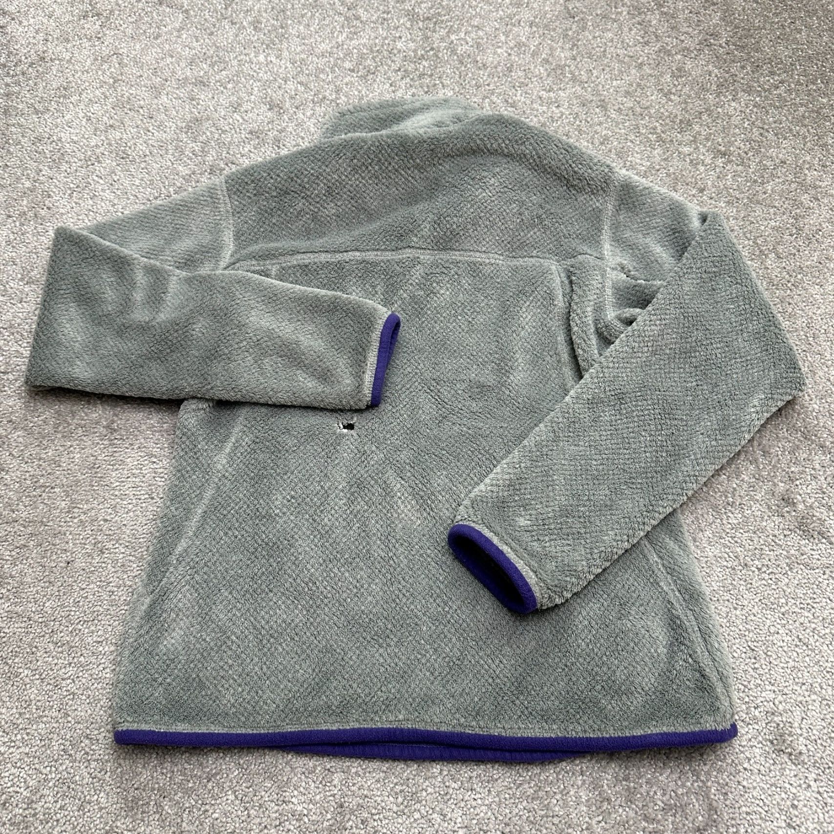 Patagonia Patagonia Jacket Woman Small Gray Purple 1/4 Snap Fleece Re-Tool Mid-Length Size S / US 4 / IT 40 - 2 Thumbnail