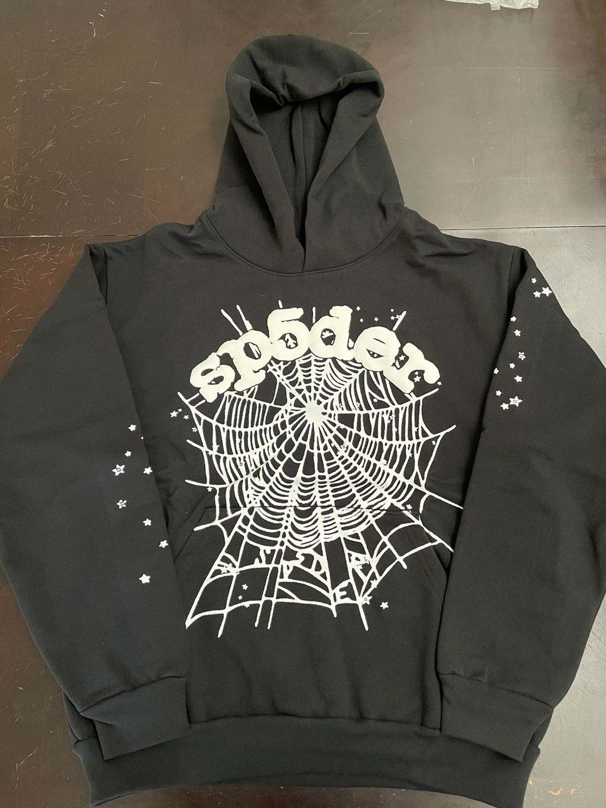 image of Spider Worldwide Sp5Der Black OG Web Hoodie, Men's (Size XL)